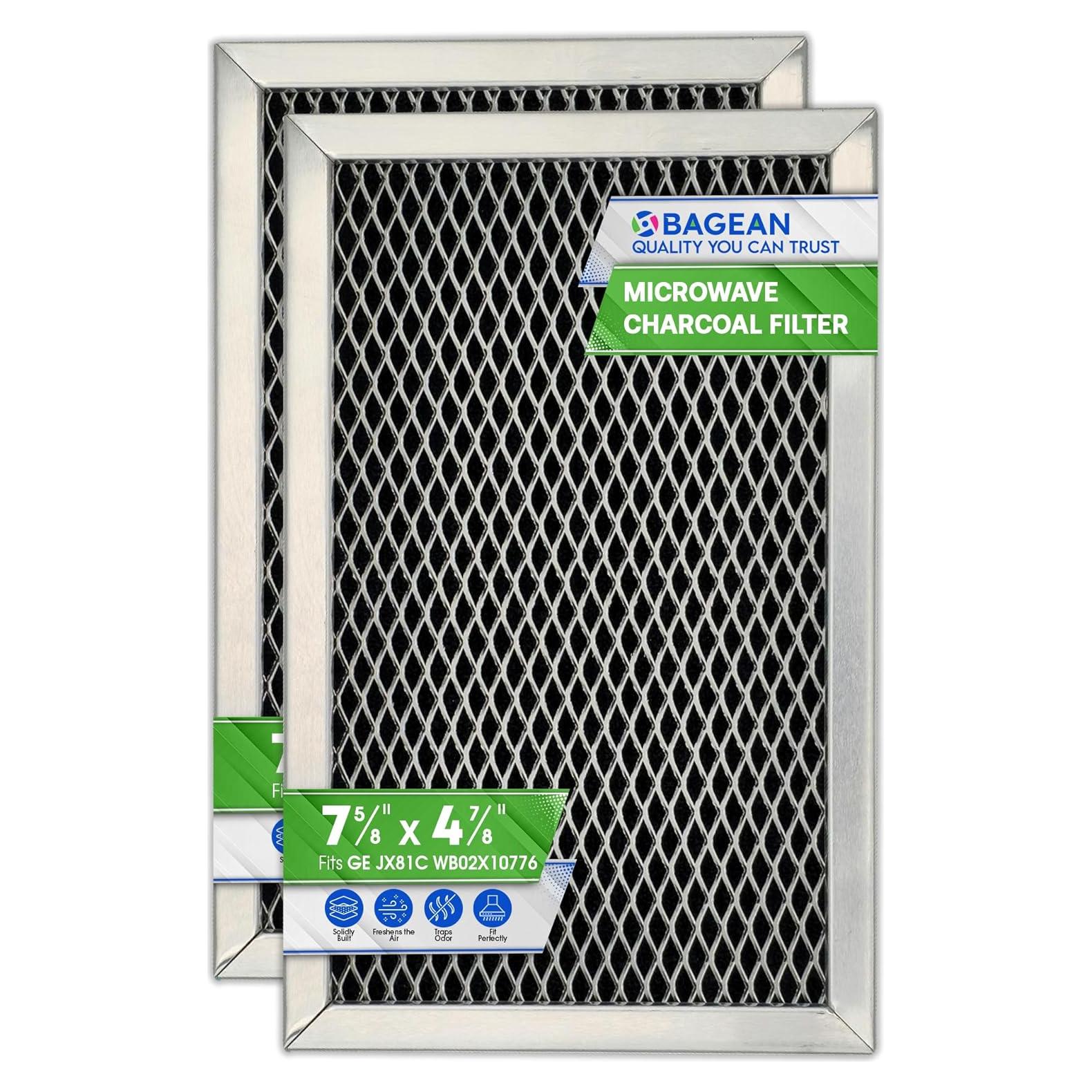 Filtro de Carbón GE JX81C 19.5 x 12.3 cm para Microondas - 2 Pack