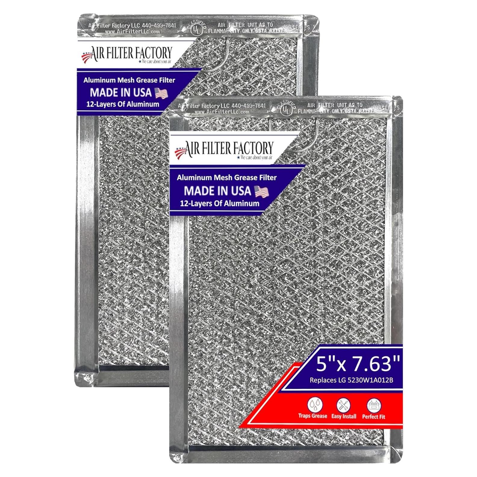 Filtro de Grasa de Aluminio 12 Capas Air Filter Factory 5230W1A012B