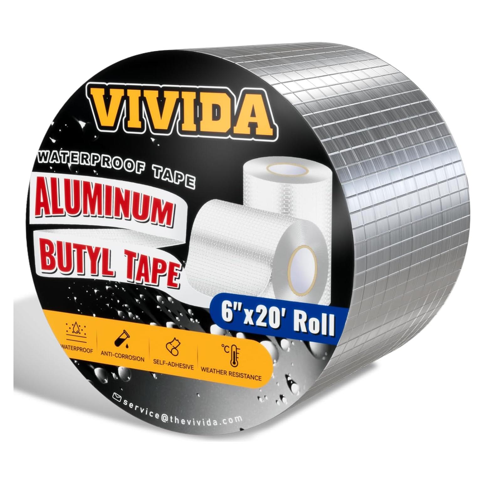 Cinta Butílica de Aluminio VIVIDA 15 cm x 6 m (1 Roll)