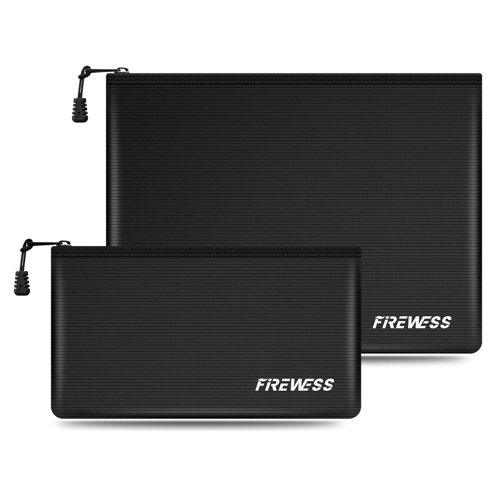 Bolsa de Documentos a Prueba de Fuego 2 Piezas 34x25cm y 28x15cm