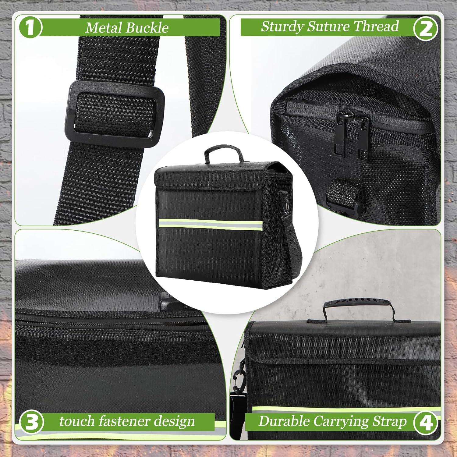 Set de 2 Bolsas de Documentos a Prueba de Fuego Fullhawl