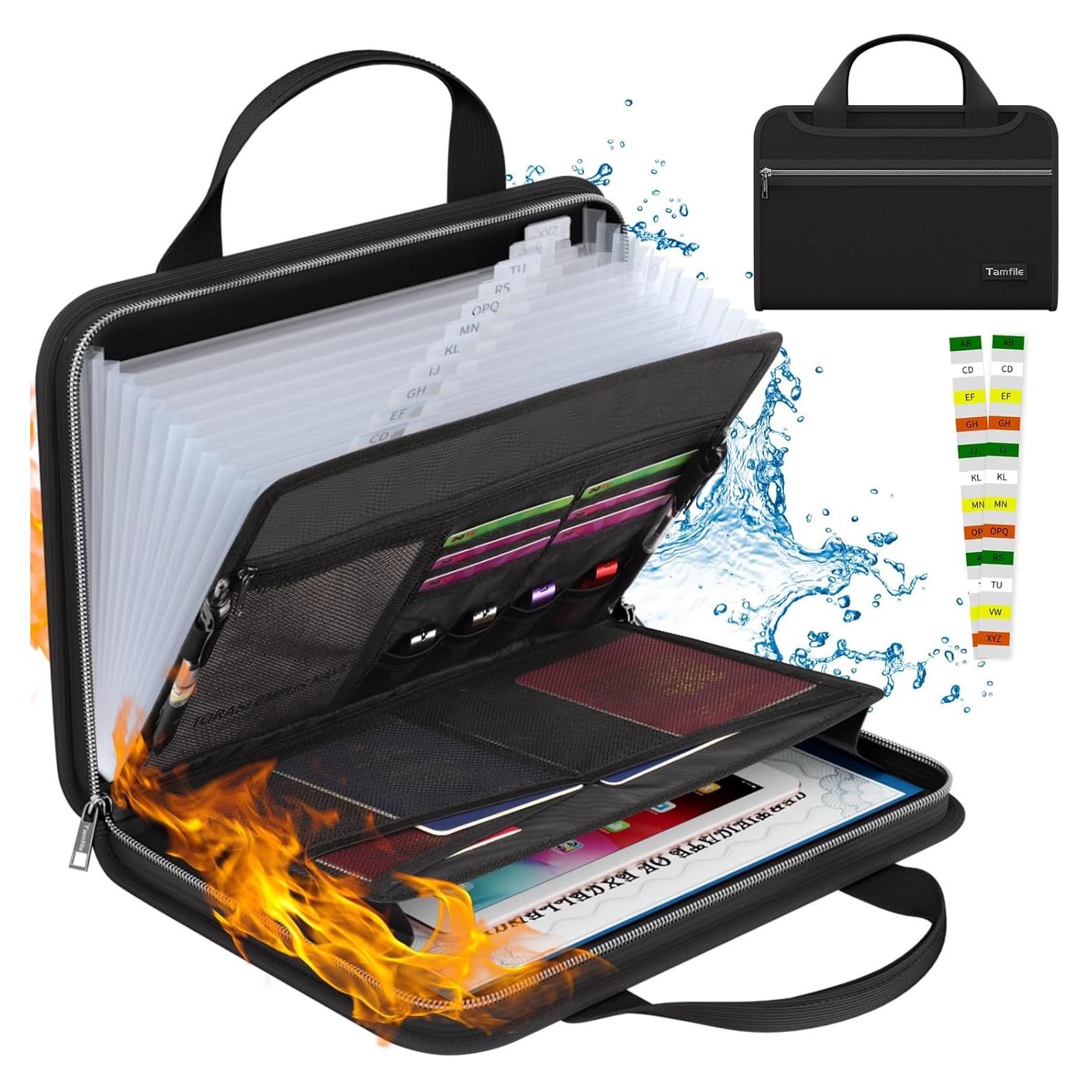 Carpeta Acordeón Ignífuga Tamfile 13 Bolsillos A4 con Asa