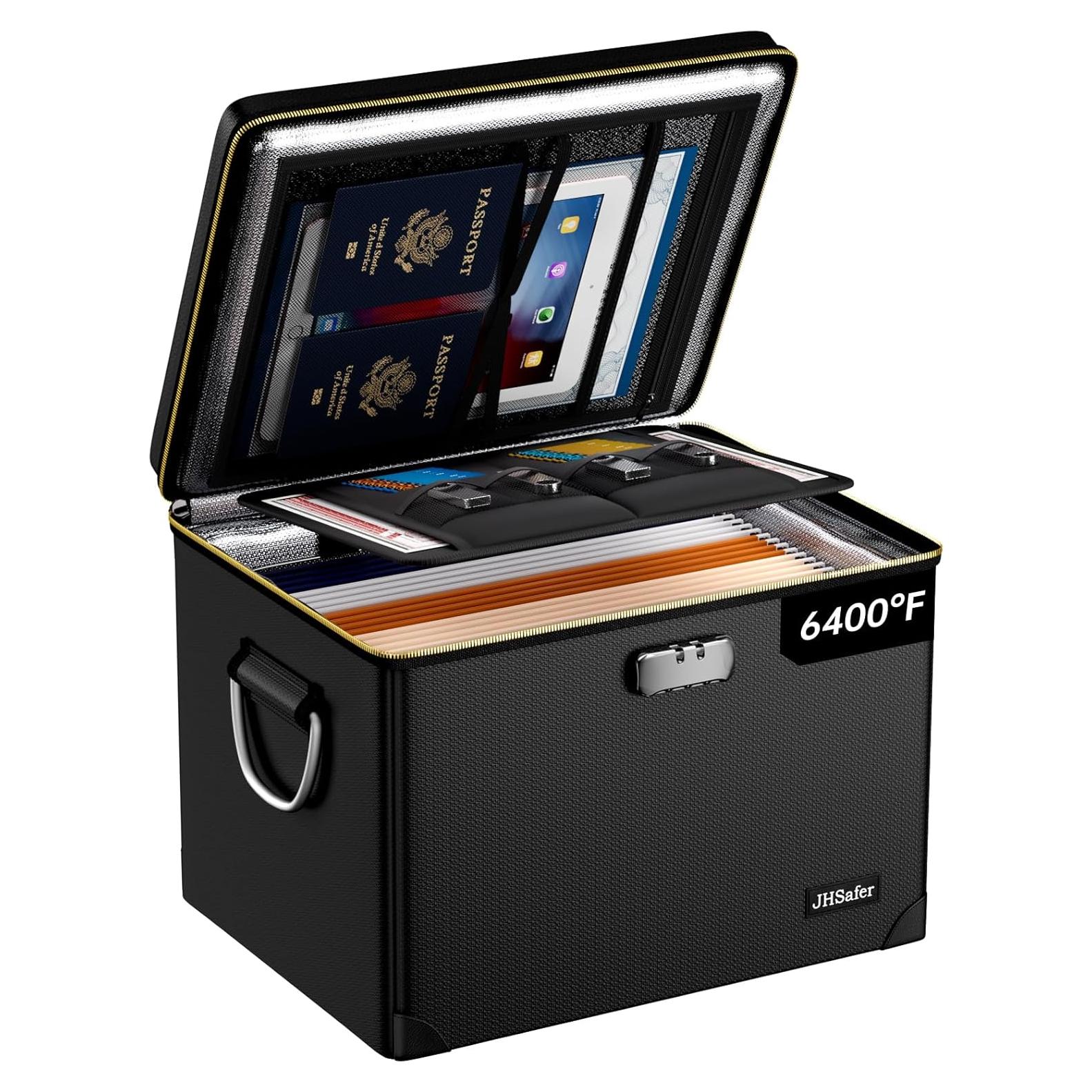 Caja de Documentos a Prueba de Fuego JHSafer 43x36x32cm