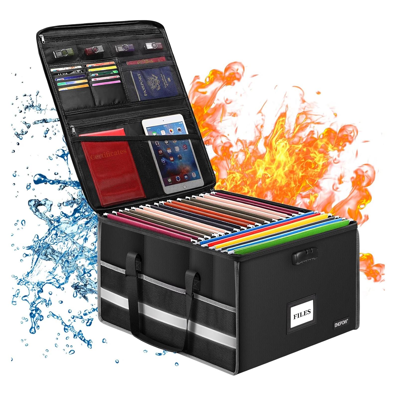 Caja de Archivos a Prueba de Fuego ENGPOW 55L con Cerradura