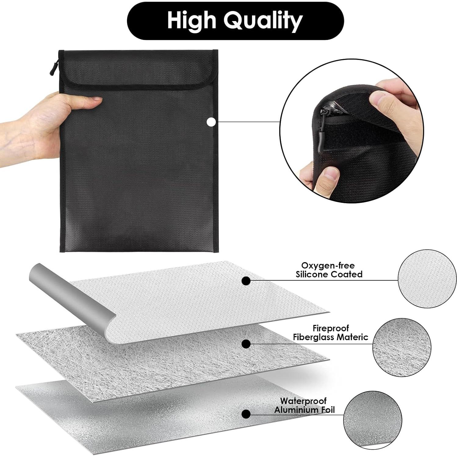 Bolsa Ignífuga TOCCOOL 37x28cm para Documentos Importantes