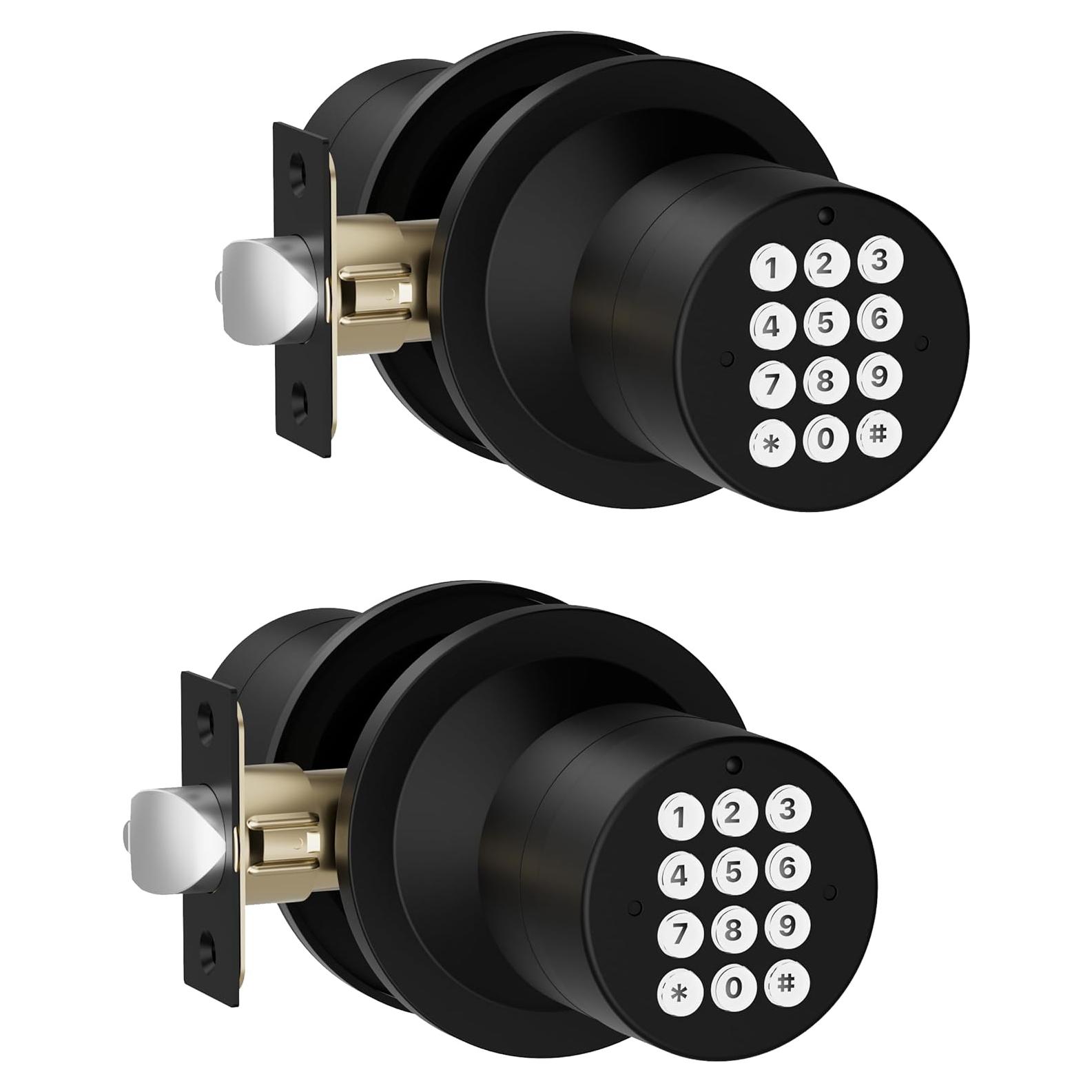 Cerradura de Puerta Inteligente HIDALIFE HL99 Teclado Negro Mate 2 Paquetes