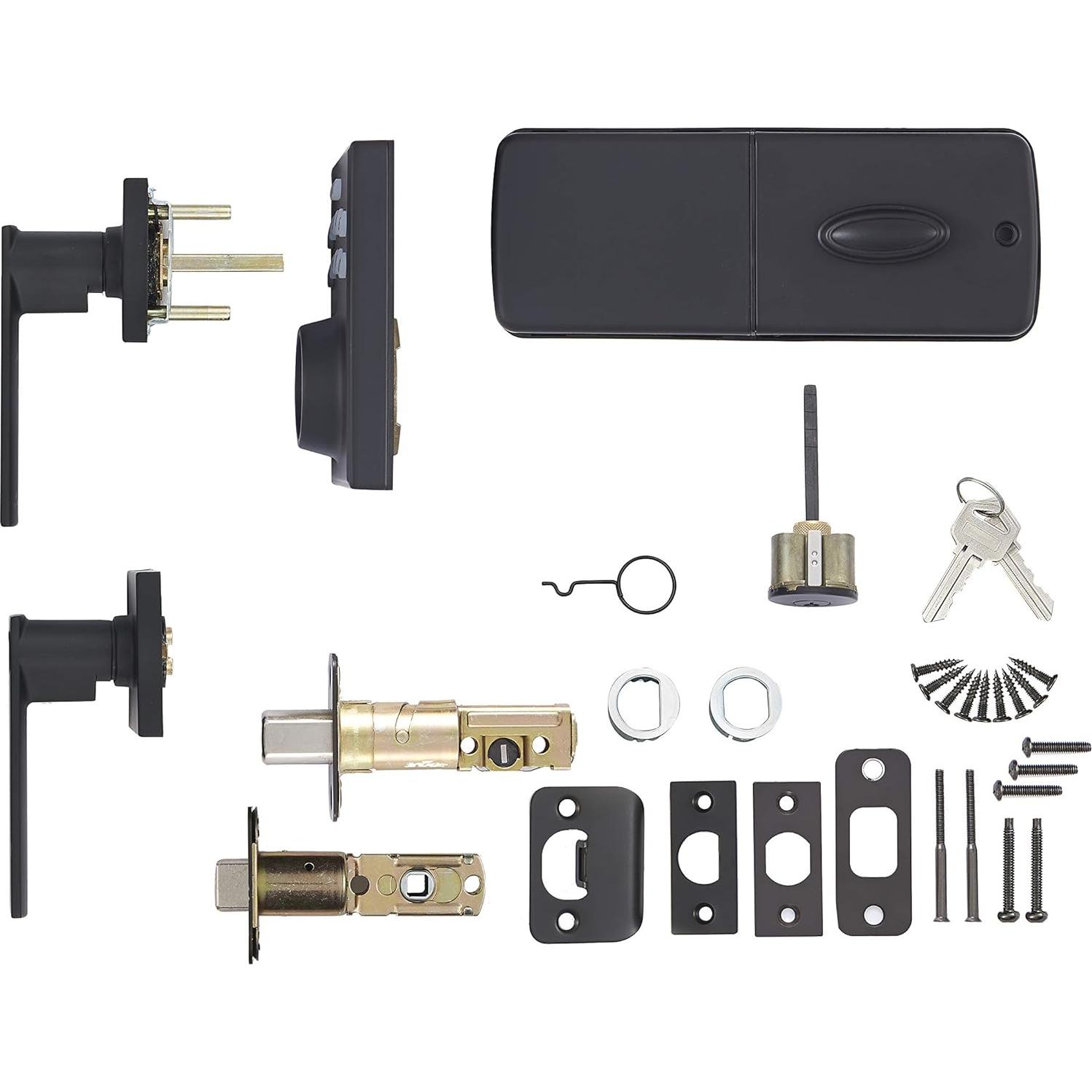 Cerradura Electrónica Amazon Basics con Teclado - Negro Mate