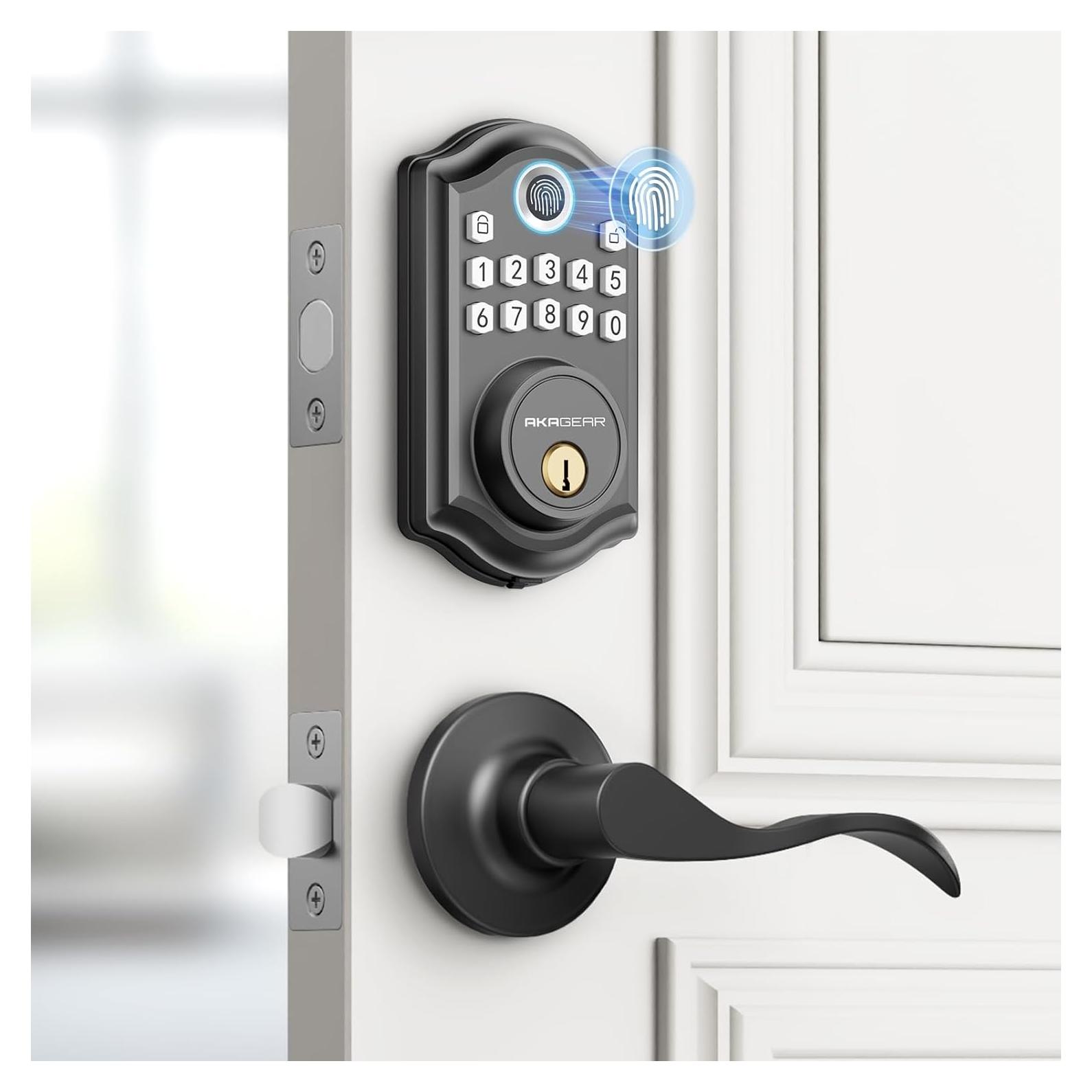Cerradura Inteligente AkaGear DS10 con Huella Dactilar y Teclado