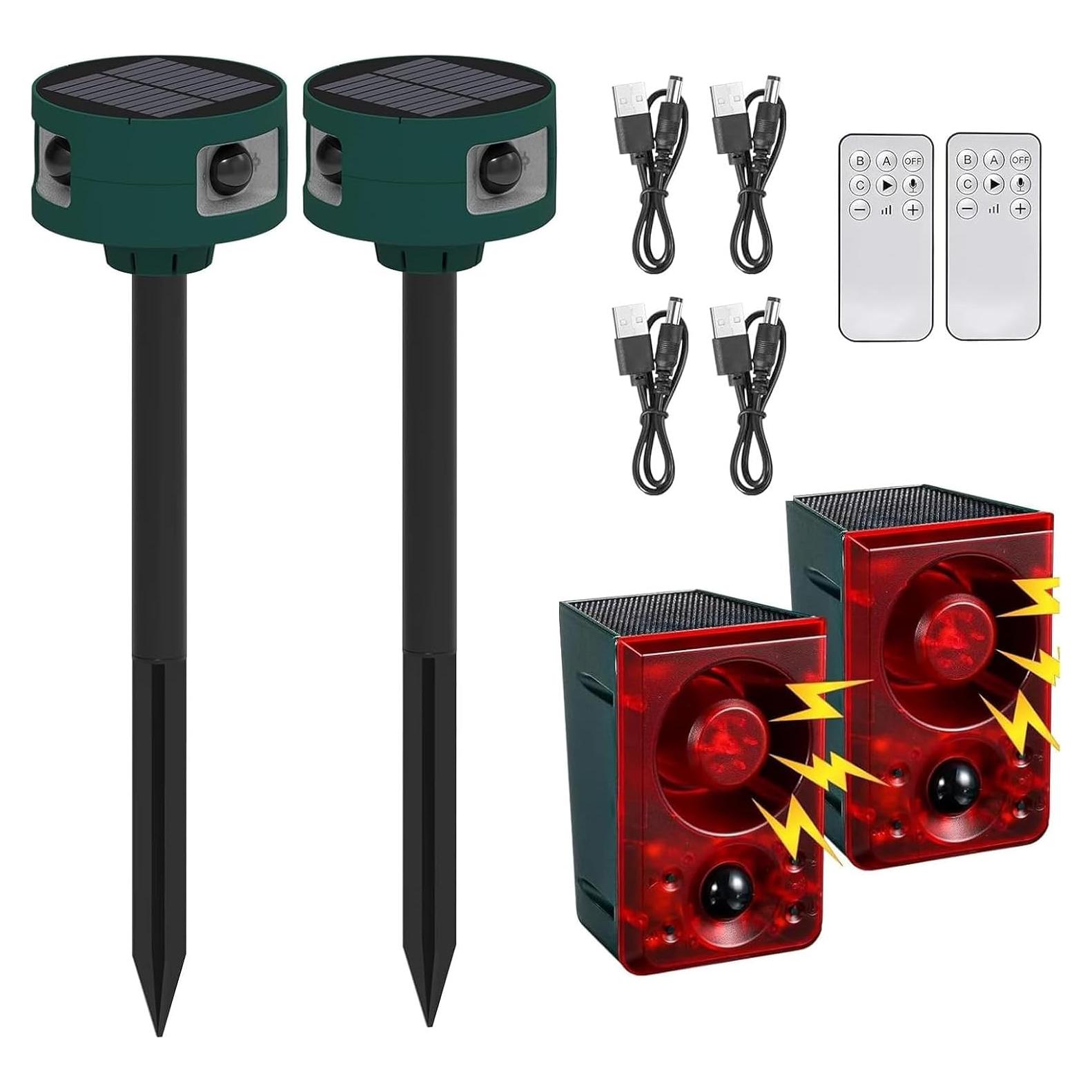 Alarma Solar Exterior Qualirey con Sensor de Movimiento 129dB