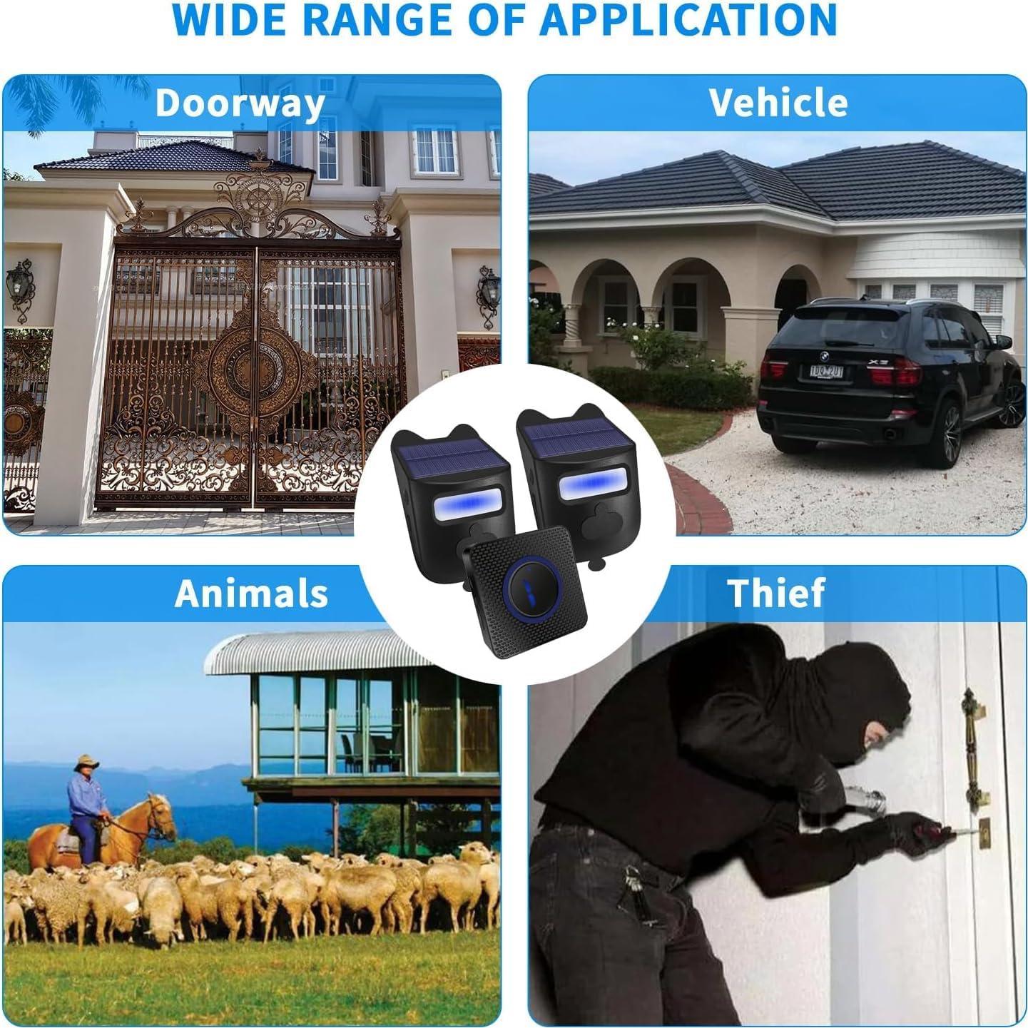 Timbre Inalámbrico Solar QUMOX B1198 con Sensor de Movimiento