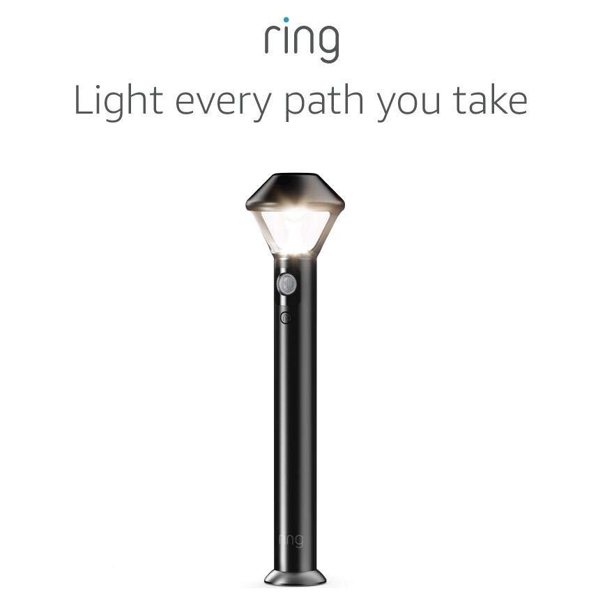 Ring Smart Lighting – Pathlight, Battery-Powered, Outdoor Motion-Sensor Security Light, Black (Bridge required)