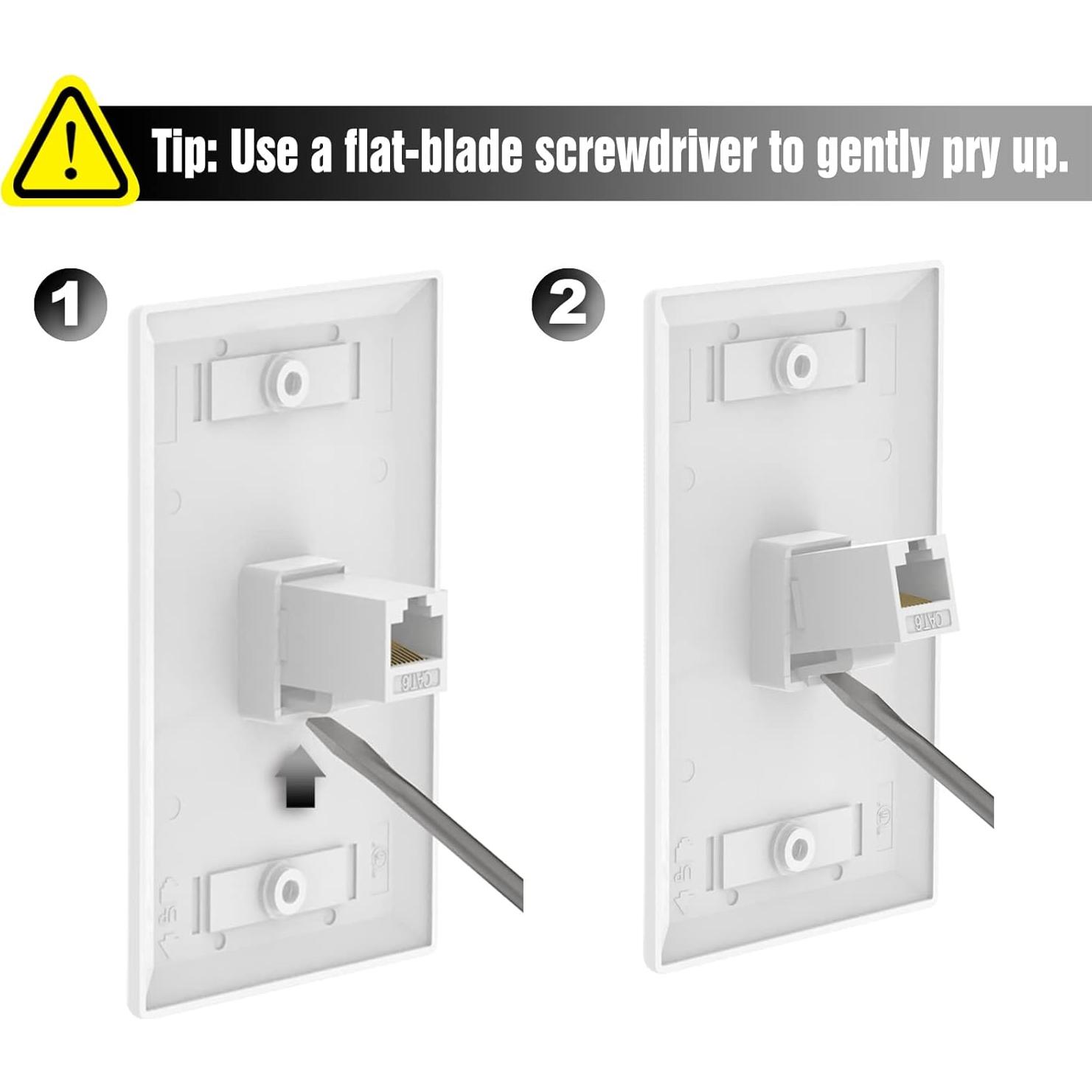 Acoplador Ethernet RJ45 Keystone VCE CAT6 Hembra a Hembra 5-Pack