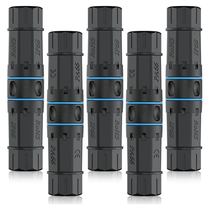 Acoplador RJ45 Iwillink a Prueba de Agua Cat6 - Paquete de 5