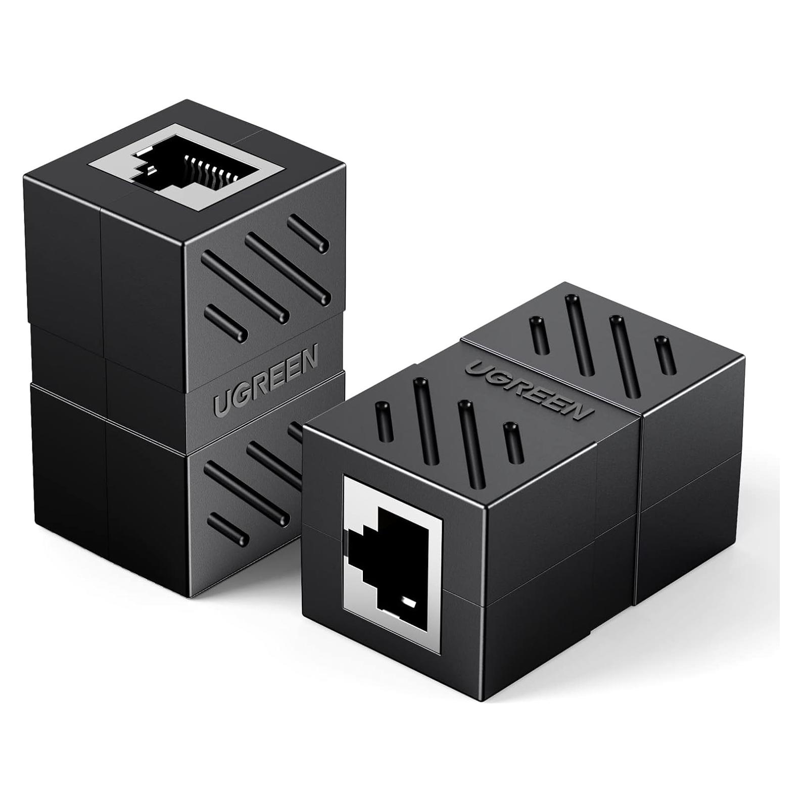 Acoplador RJ45 UGREEN 2 Paquetes Ethernet 1000Mbps Cat7 Cat6