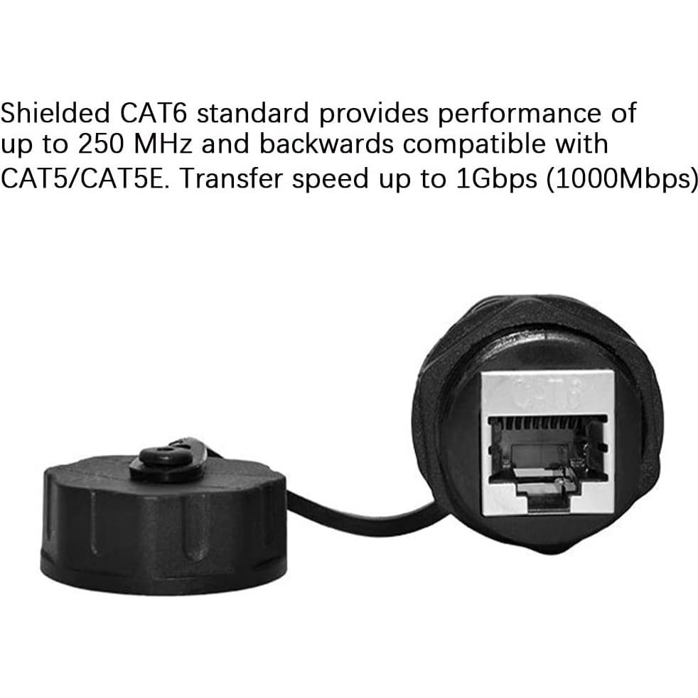 Conector RJ45 a Prueba de Agua ANMBEST 10 Unidades CAT6