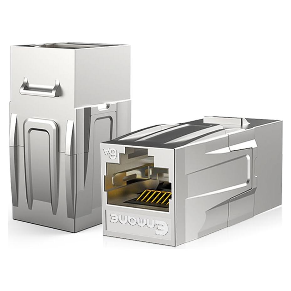 Acoplador RJ45 Cat6A Enmane Femenino a Femenino Paquete de 5