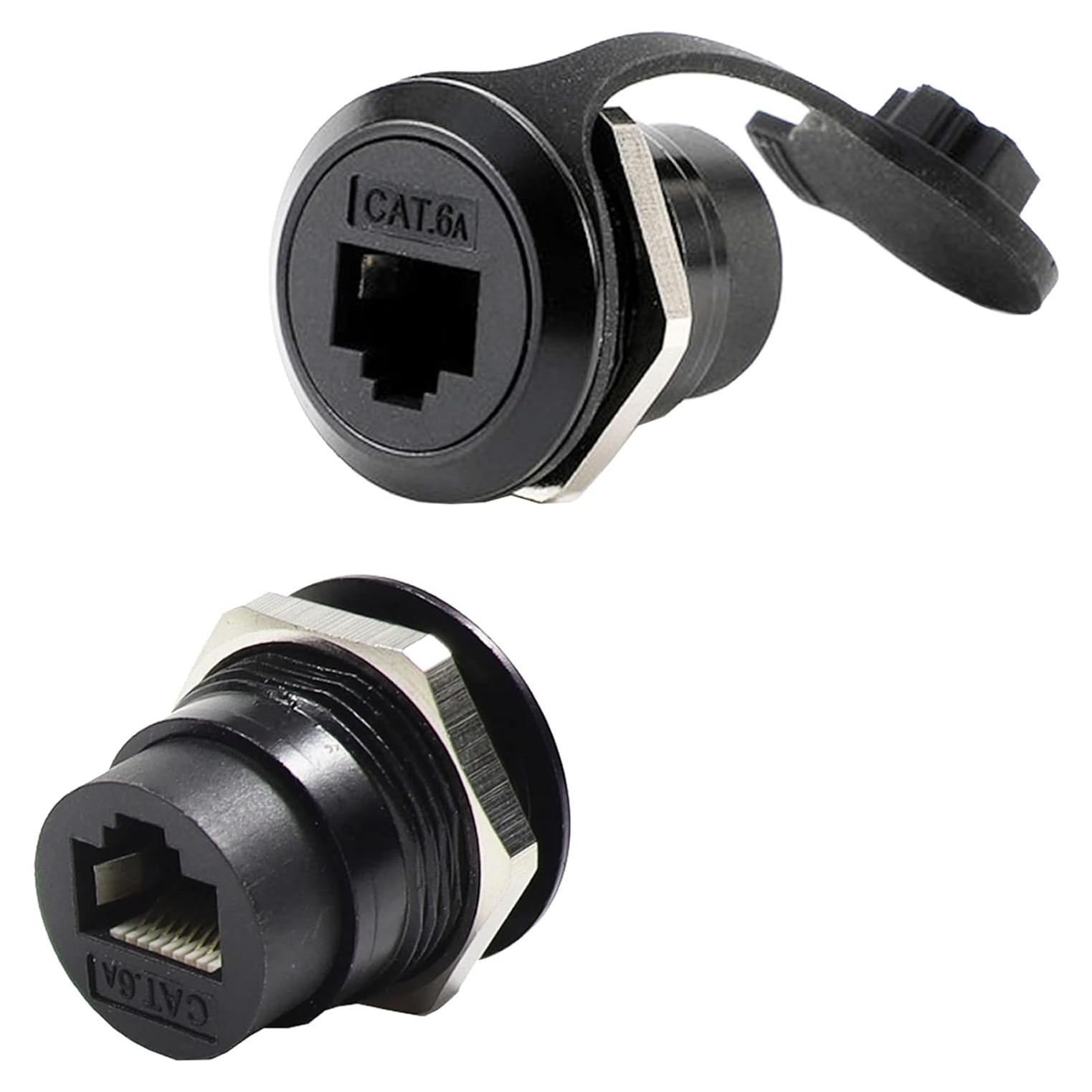 Acoplador RJ45 Hembra a Hembra CAT6A PENGLIN 2Pcs Blindado