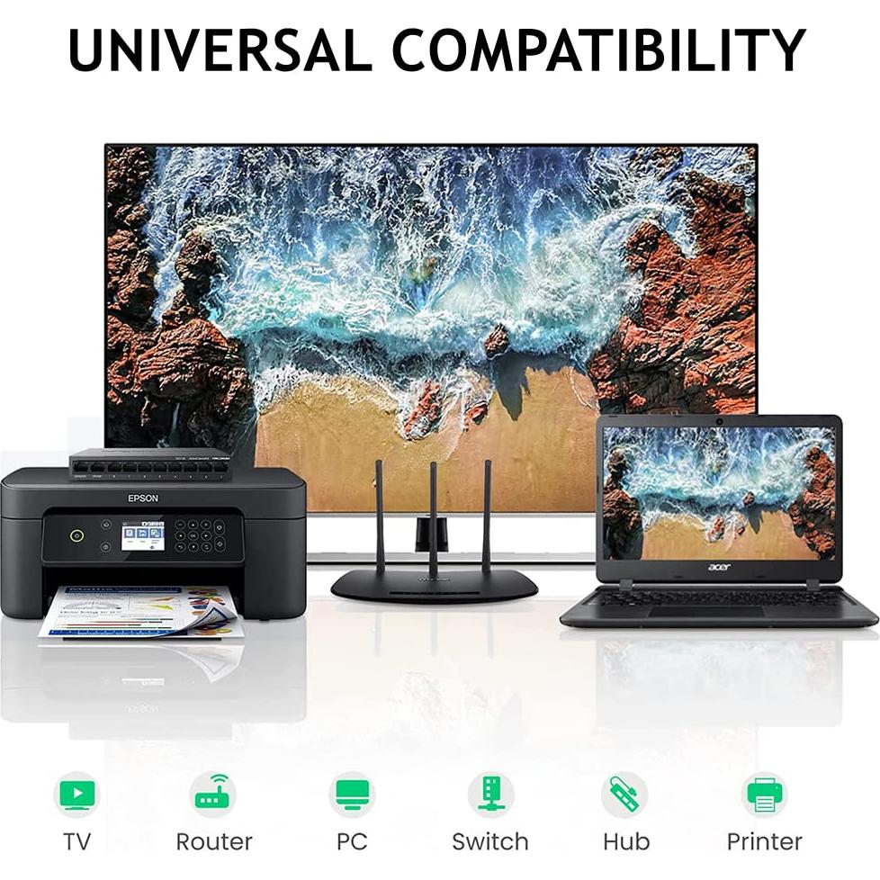 Acoplador RJ45 Hembra a Hembra CAT6A PENGLIN 2Pcs Blindado