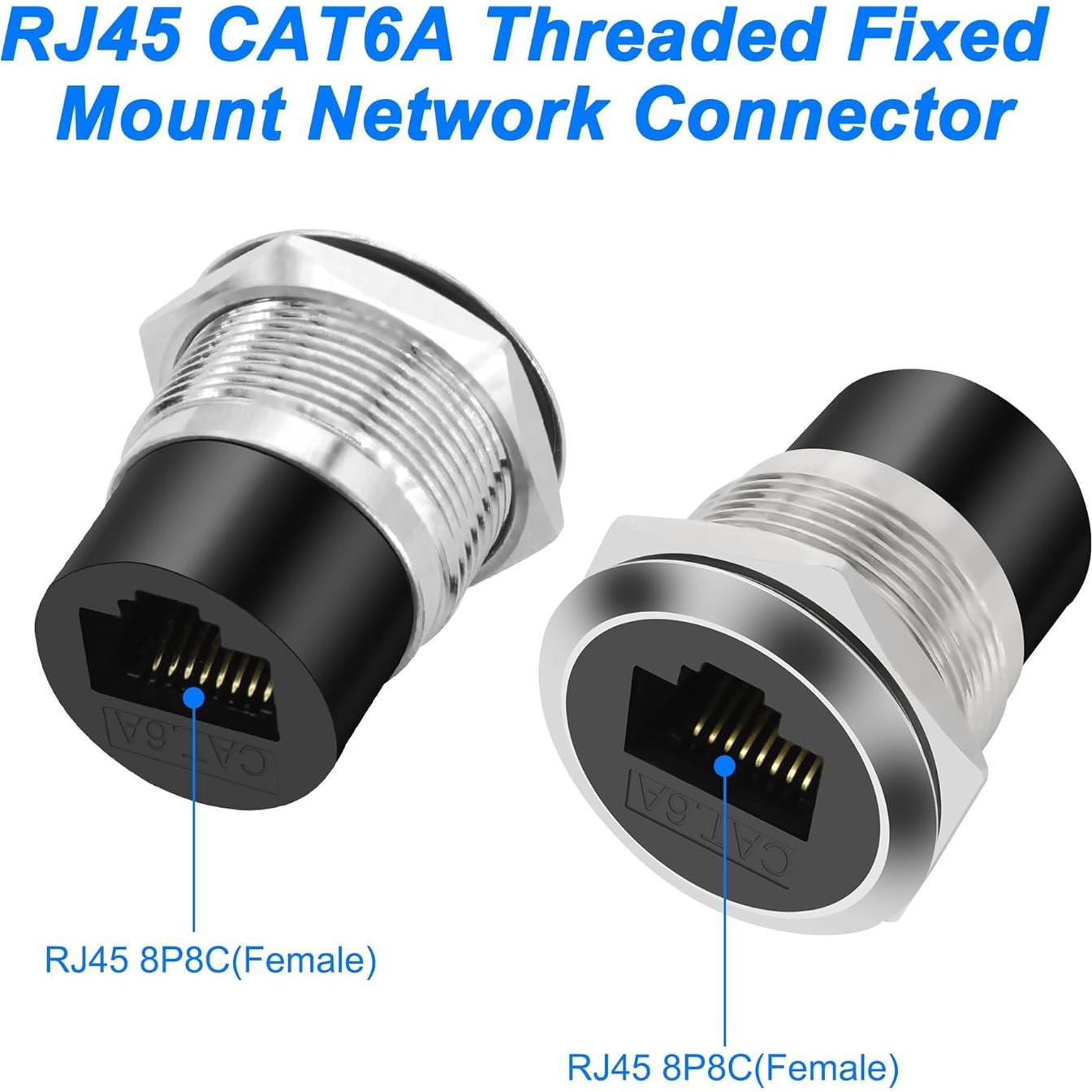 Adaptador RJ45 CAT6A Hembra a Hembra para Panel - Yingtuyou