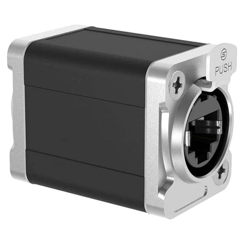 Acoplador Ethernet RJ45 KAKABUBBLE CAT6 Negro - Conexión Estable