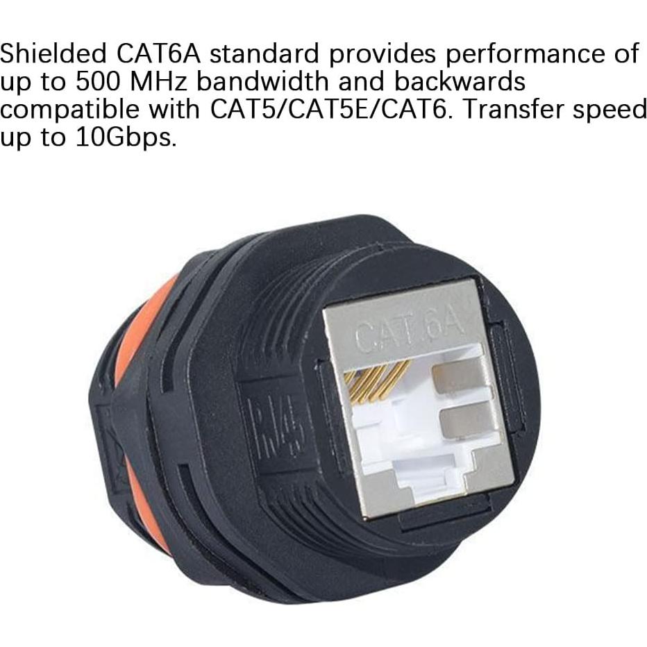 10 Conectores RJ45 a Prueba de Agua CAT6A ANMBEST
