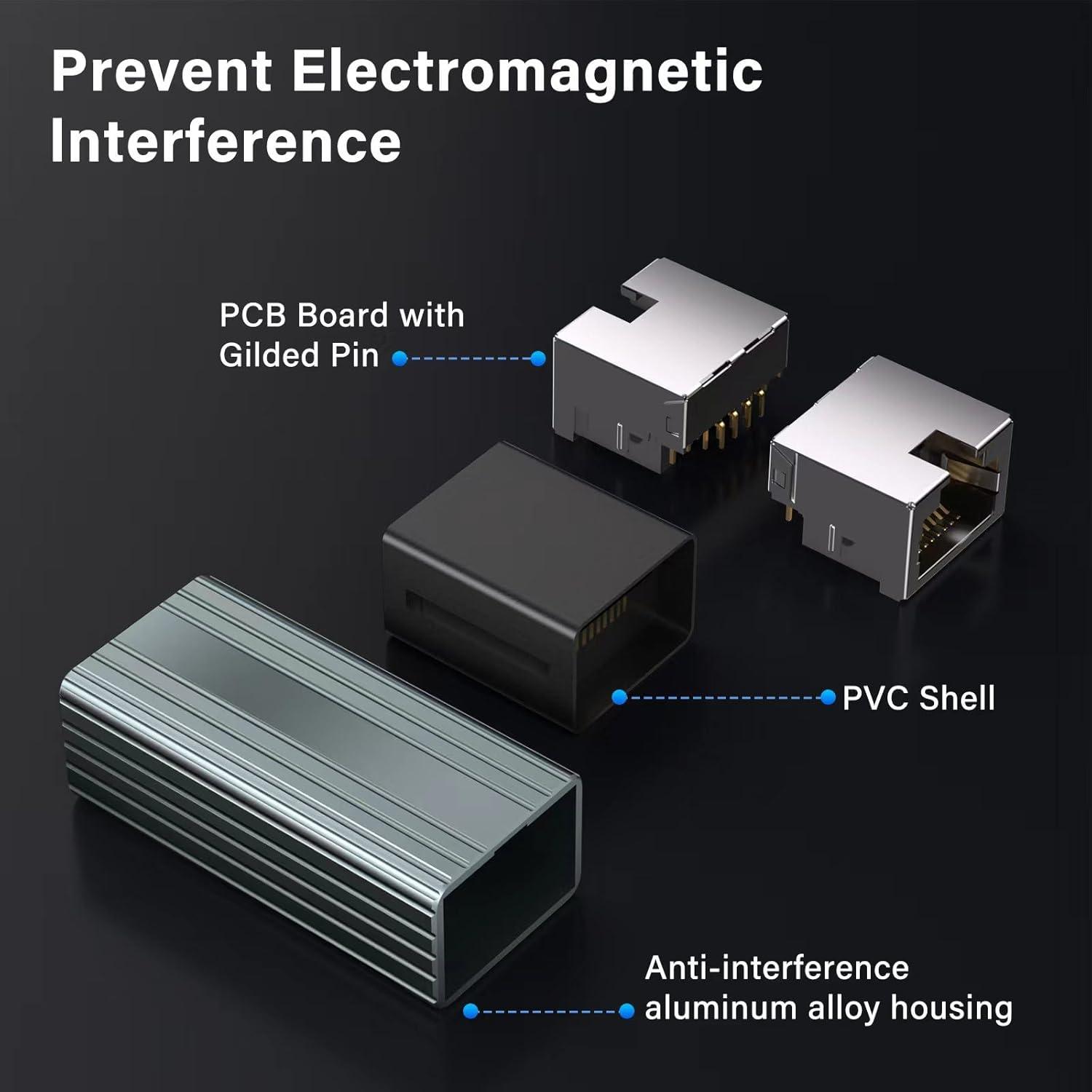 Extensor Ethernet 10Gbps Subynanal Cat8 Cat7 Cat6 100m