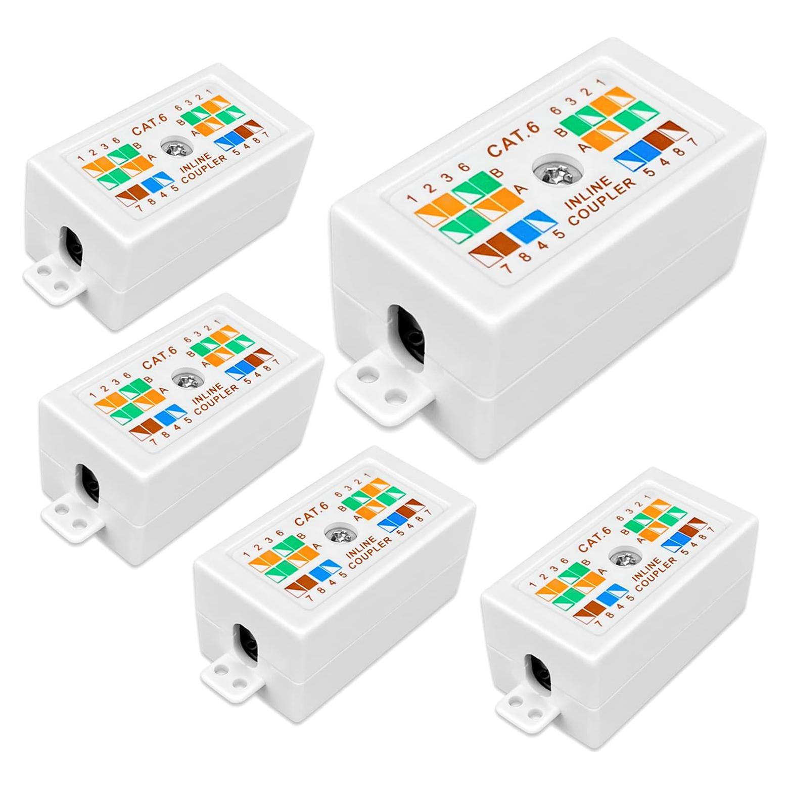 Caja de Conexión Ethernet Cat 6 NETECABLE Paquete de 5