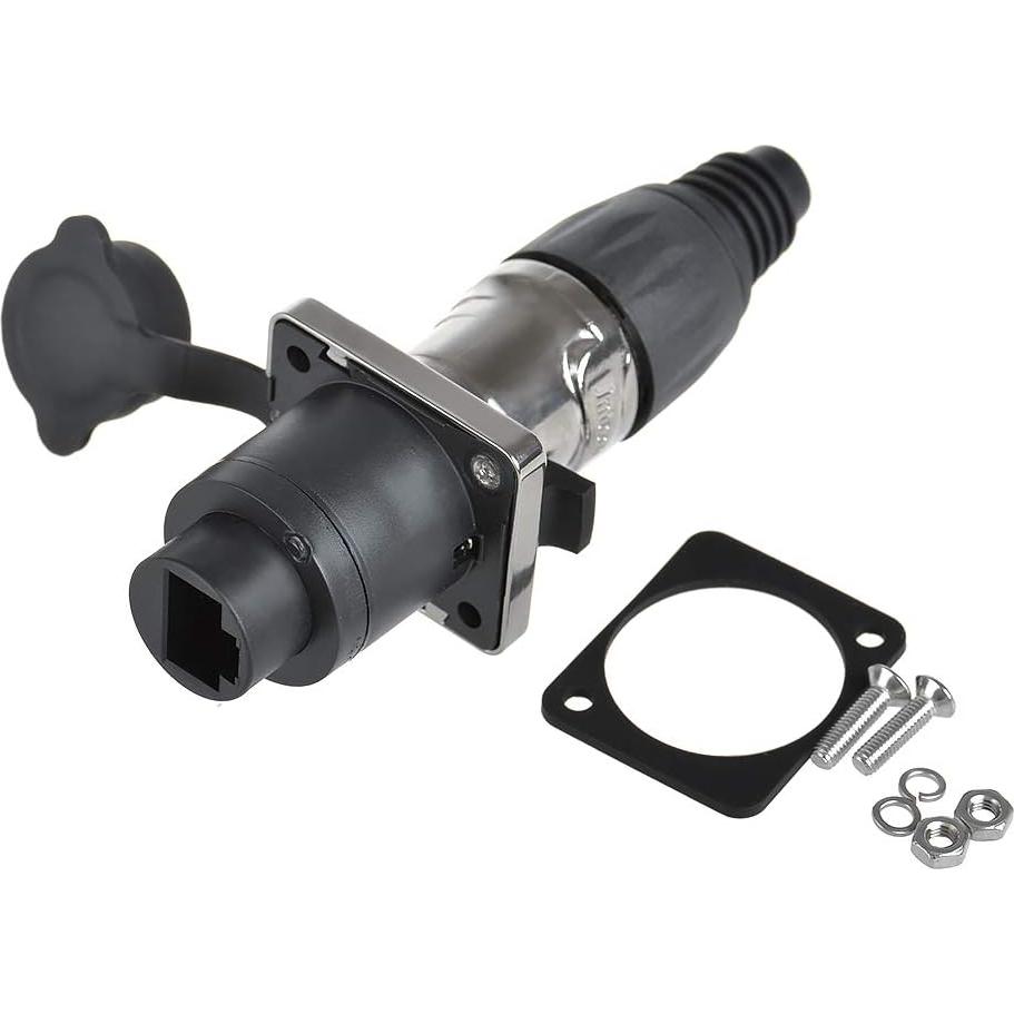 Conector RJ45 IP65 a Prueba de Agua Cat6 Anmbest 2 Unidades