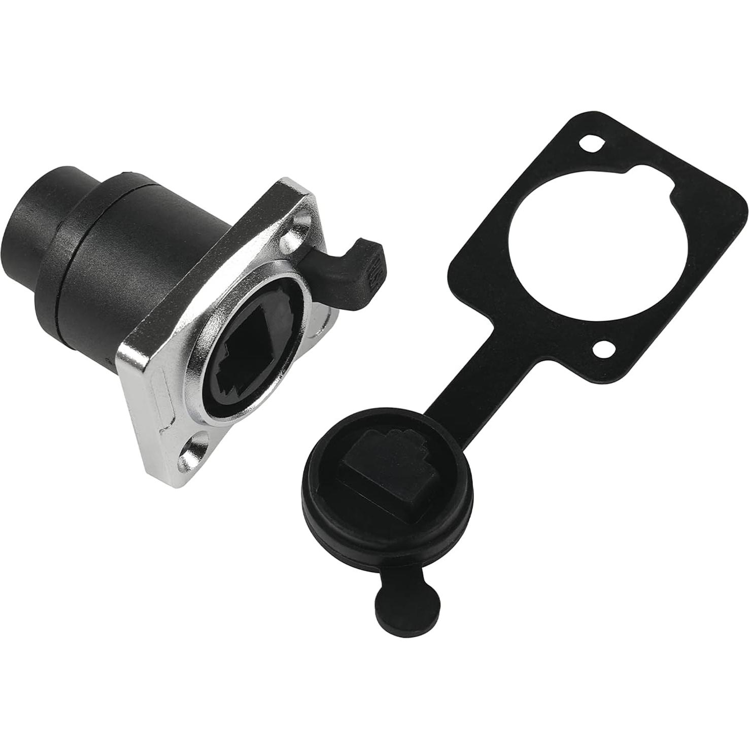 Conector RJ45 IP65 a Prueba de Agua Cat6 Anmbest 2 Unidades