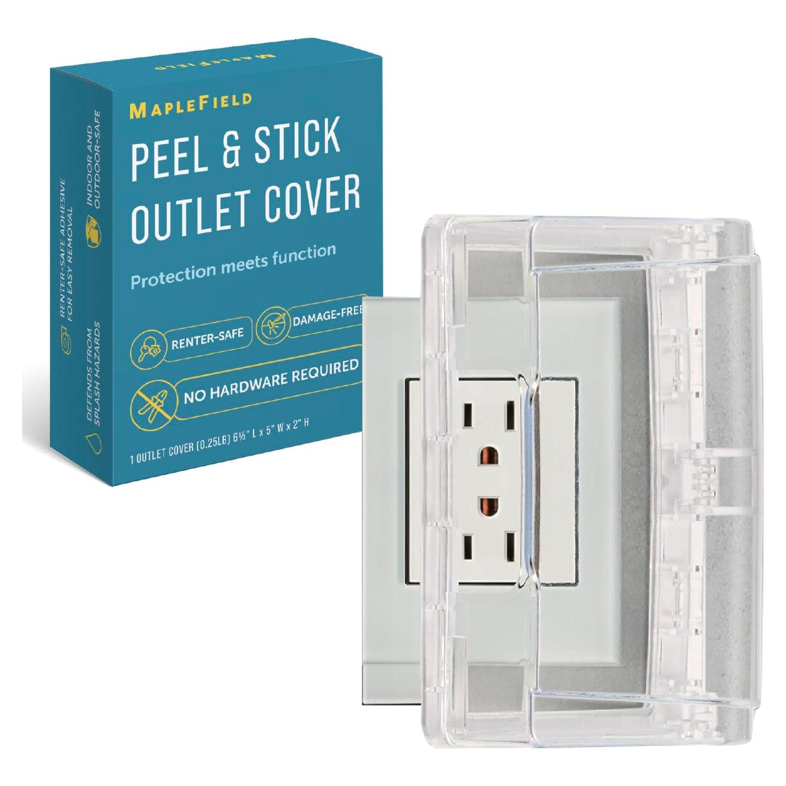 Cubierta de Enchufe Autoadhesiva Maplefield 16x12.7cm Transparente