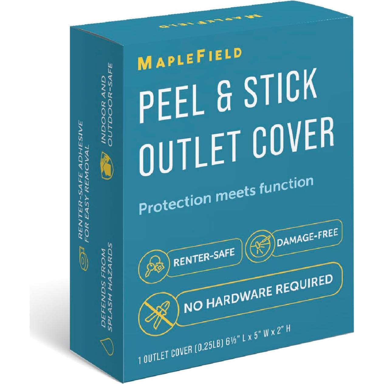 Cubierta de Enchufe Autoadhesiva Maplefield 16x12.7cm Transparente