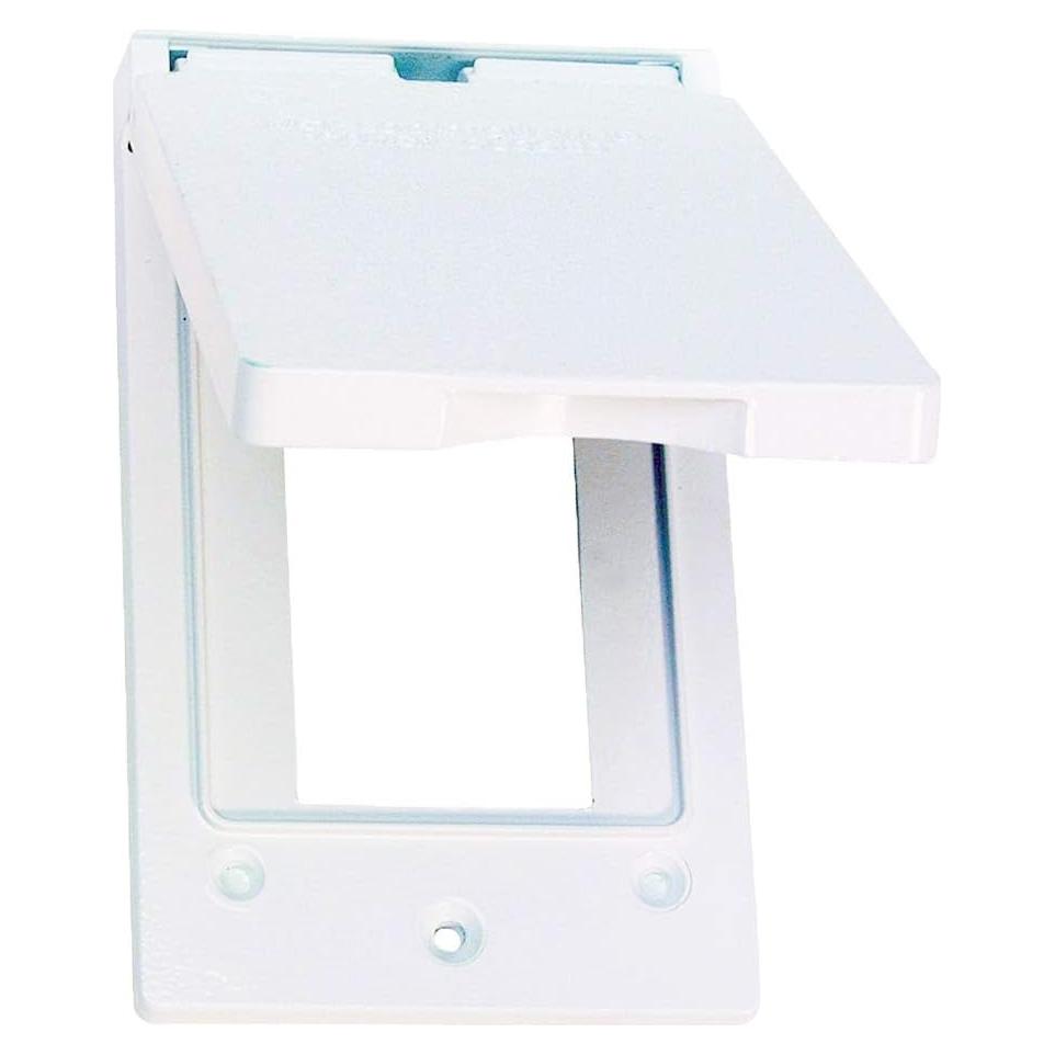 Cubierta GFCI Vertical Sigma 14248WH a Prueba de Clima Blanca