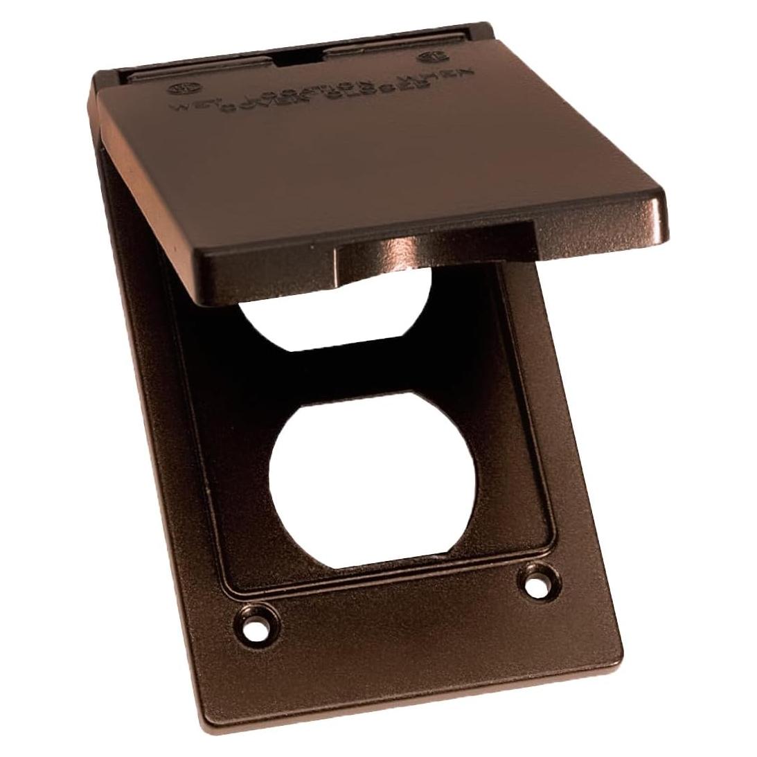 Cubierta Dúplex Vertical Sigma 14246BR a Prueba de Climas Bronce