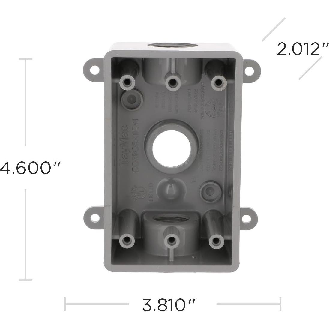 Caja de salida a prueba de agua BELL PSB37550GY 2" Gris