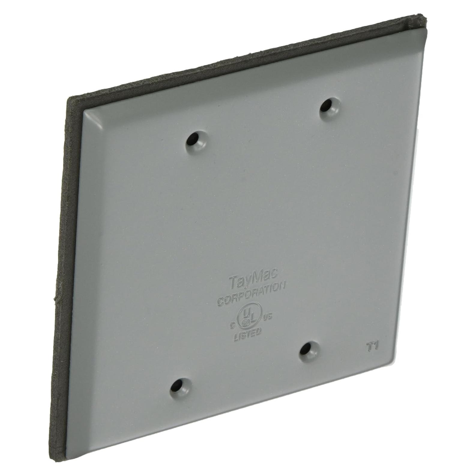 Cubierta Metálica a Prueba de Climas TayMac BC200S 2 Gang Gris