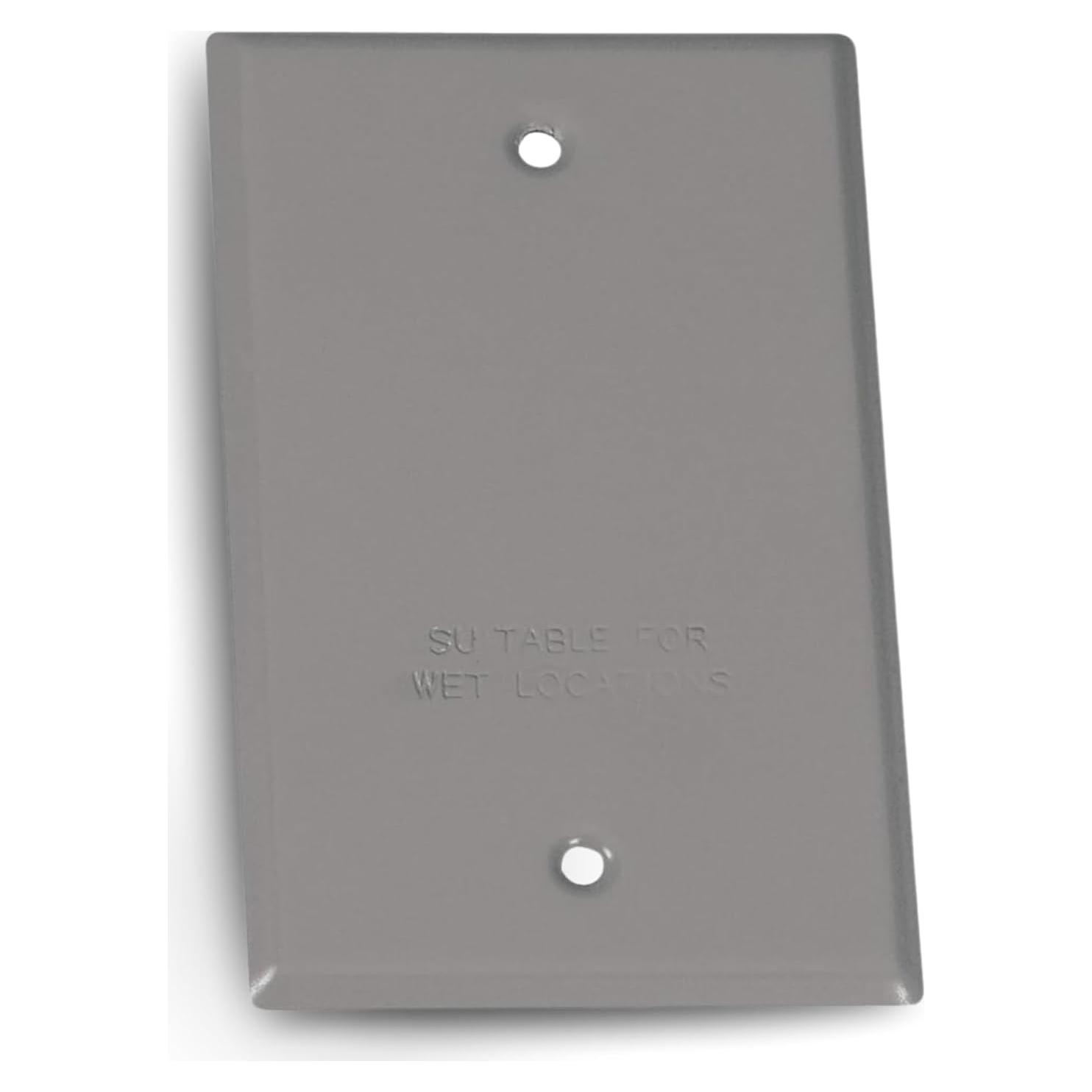 Placa Cubierta Impermeable Sigma 14240 Gris 1-Gang