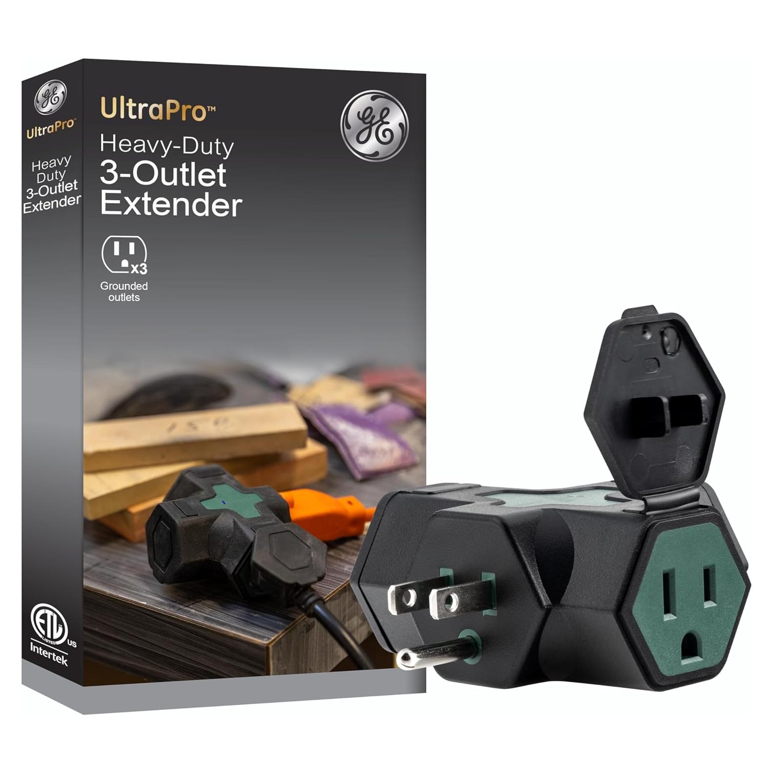 Extensor de 3 Salidas GE 84080, Adaptador Exterior Verde