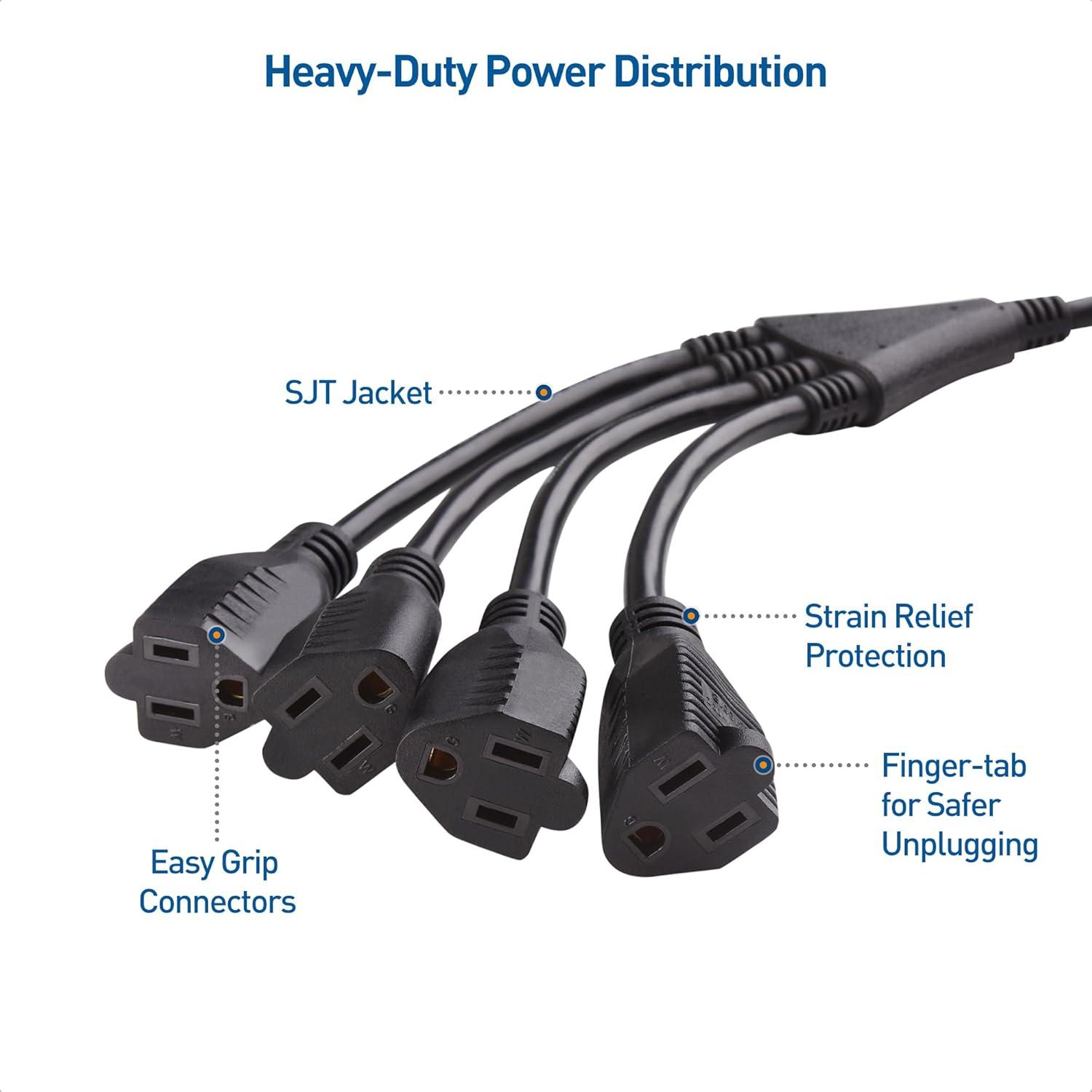 Divisor de Corriente 4 Salidas Cable Matters 1.5m 16 AWG