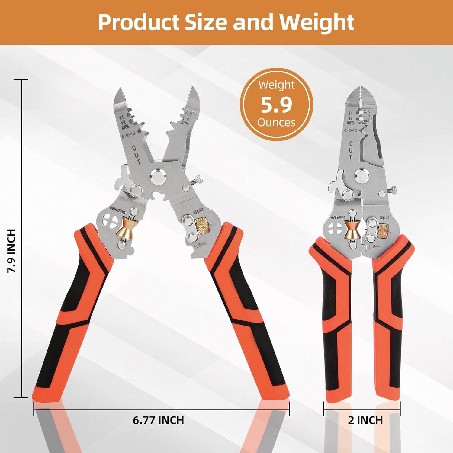 Herramienta de Pelacables 7 en 1 Nuaoi - Cortadora y Crimpadora