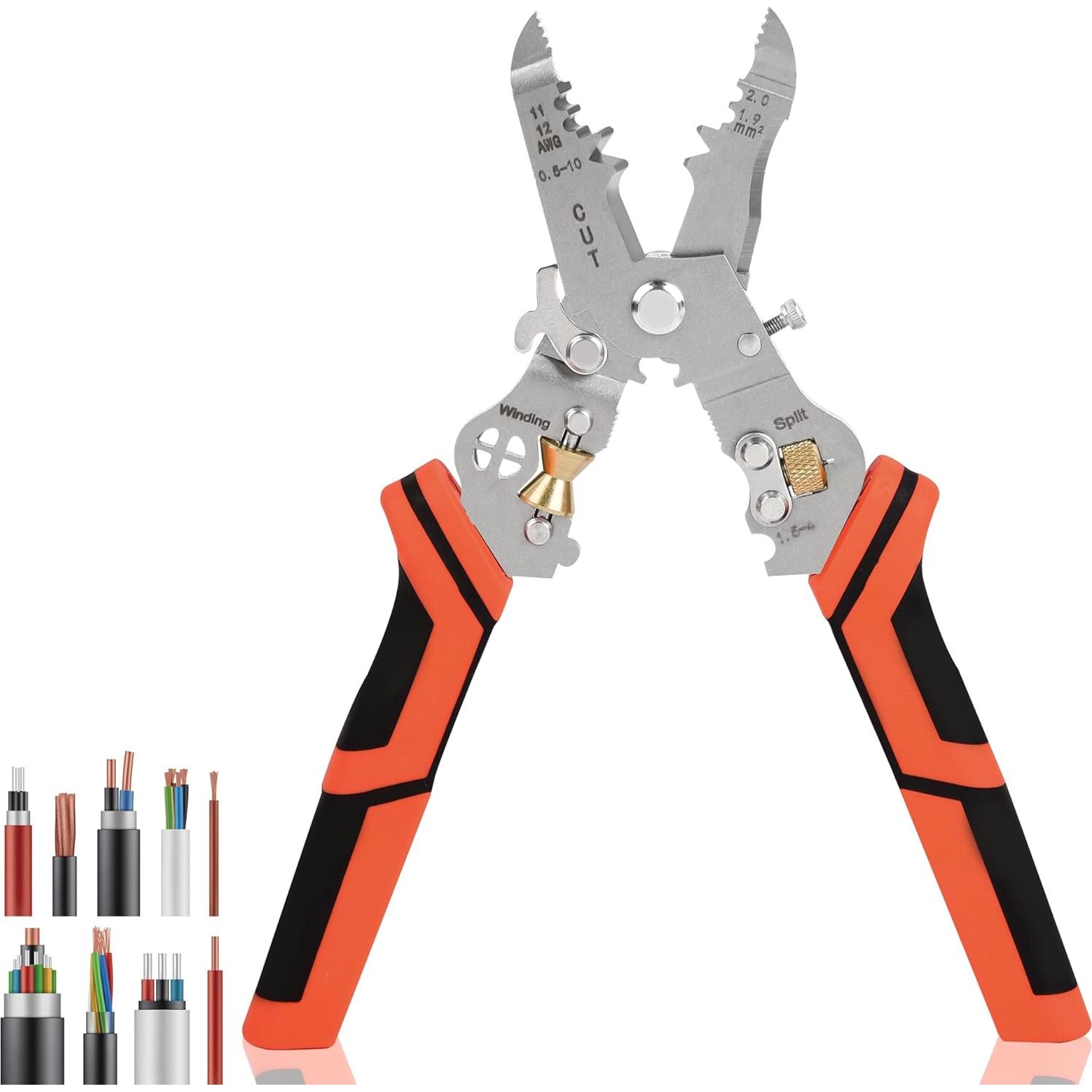 Herramienta de Pelacables 7 en 1 Nuaoi - Cortadora y Crimpadora