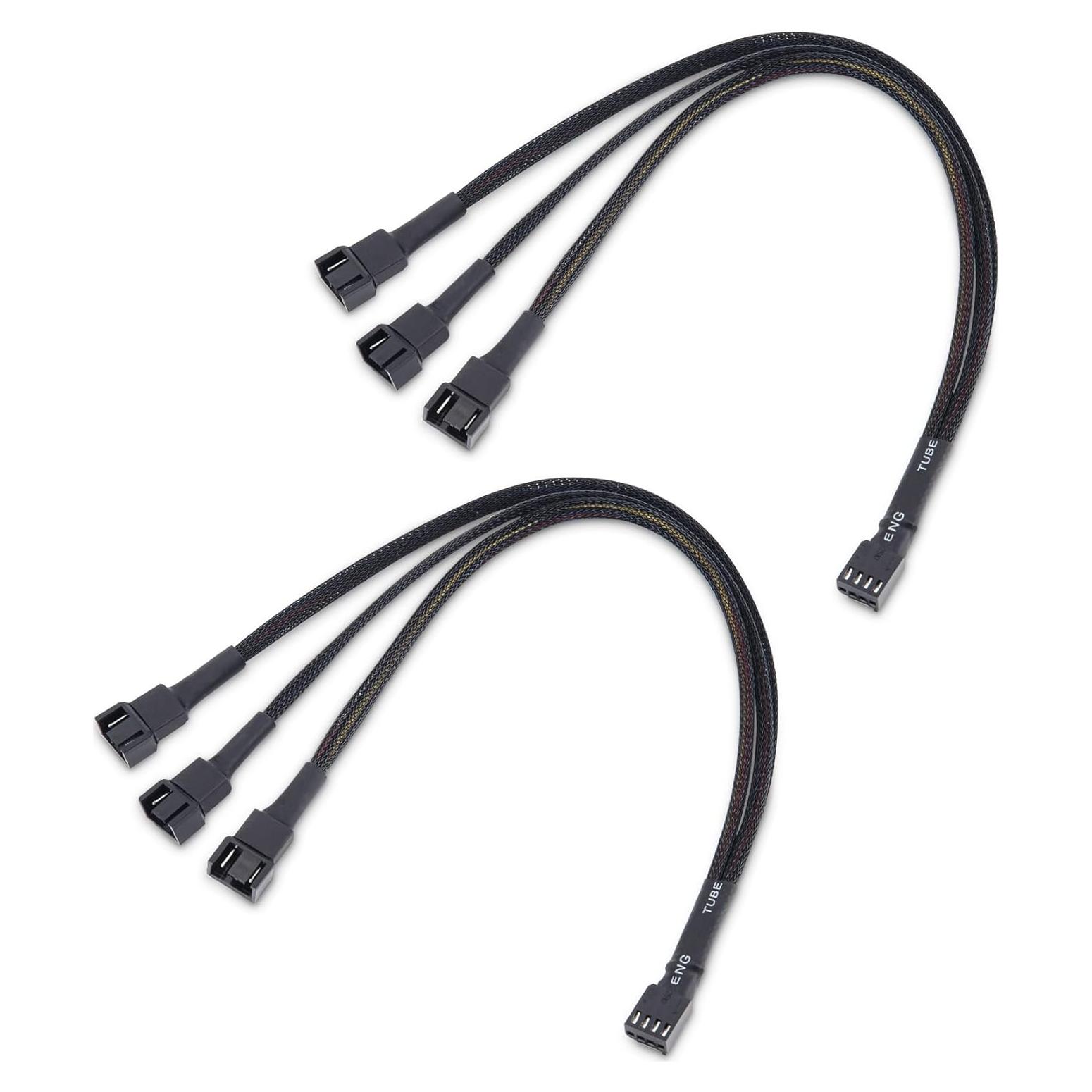 Cable Divisor de Ventilador PWM 4 Pines Cable Matters 30cm - Paquete de 2