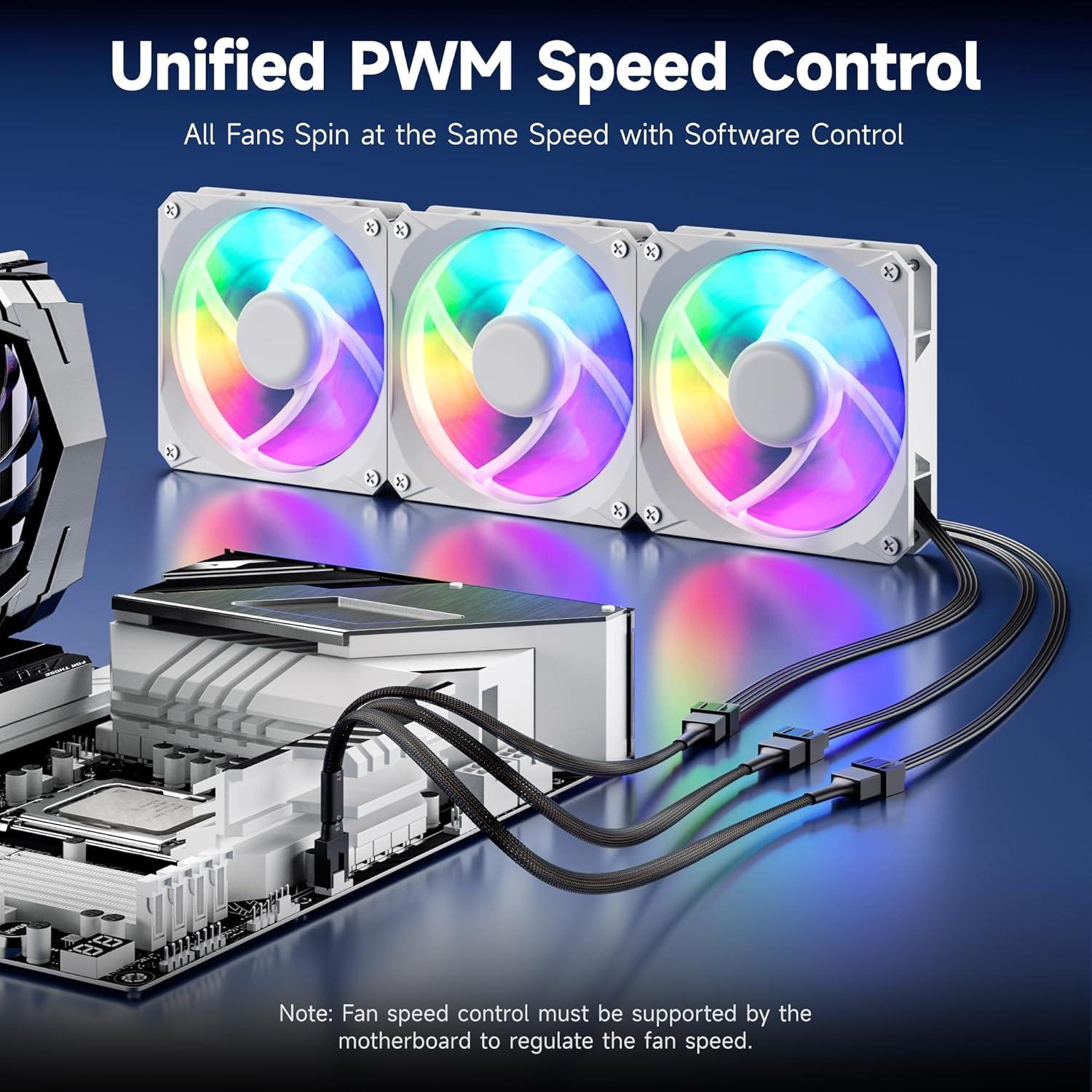 Cable Divisor de Ventilador PWM 4 Pines Cable Matters 30cm - Paquete de 2