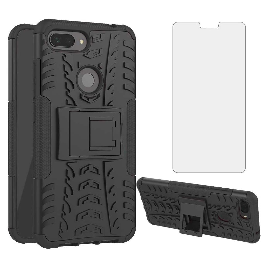 Funda Xiaomi Mi 8 Lite con Protector de Pantalla y Soporte