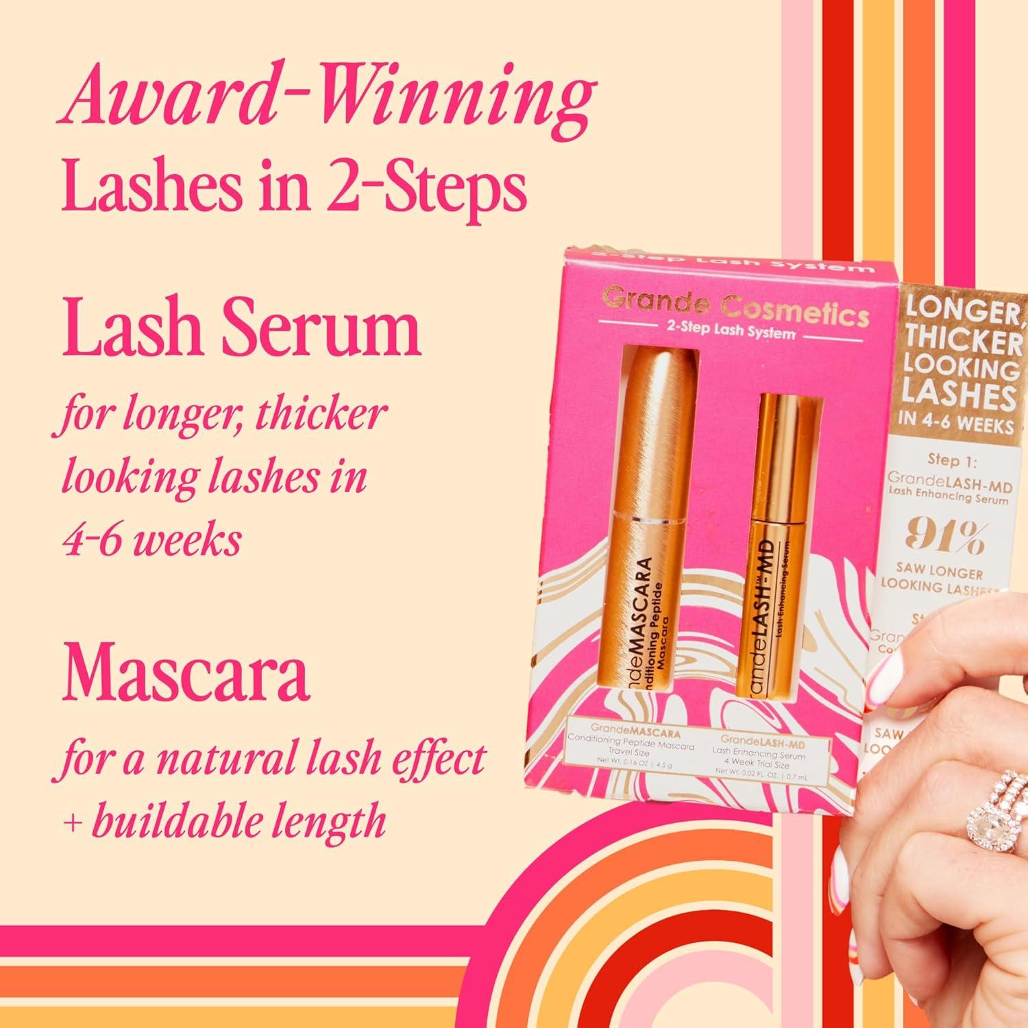 Set 2 Pasos para Pestañas Grande Cosmetics 11.43 cm