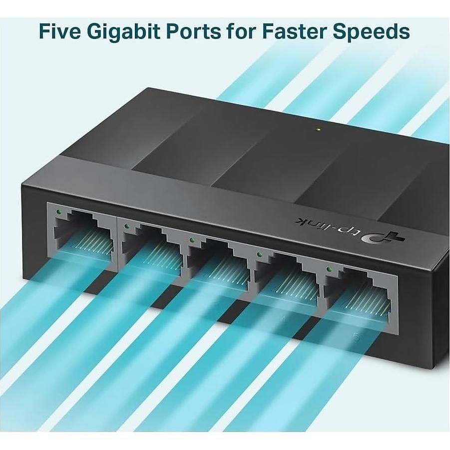 Conmutador Ethernet Gigabit TP-Link Litewave 5 Puertos 1000Mbps