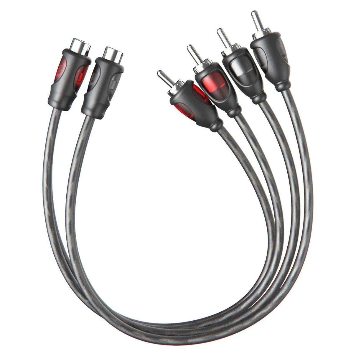 Adaptador Divisor RCA 1 Hembra a 2 Macho ROCKRIX 30.5 cm