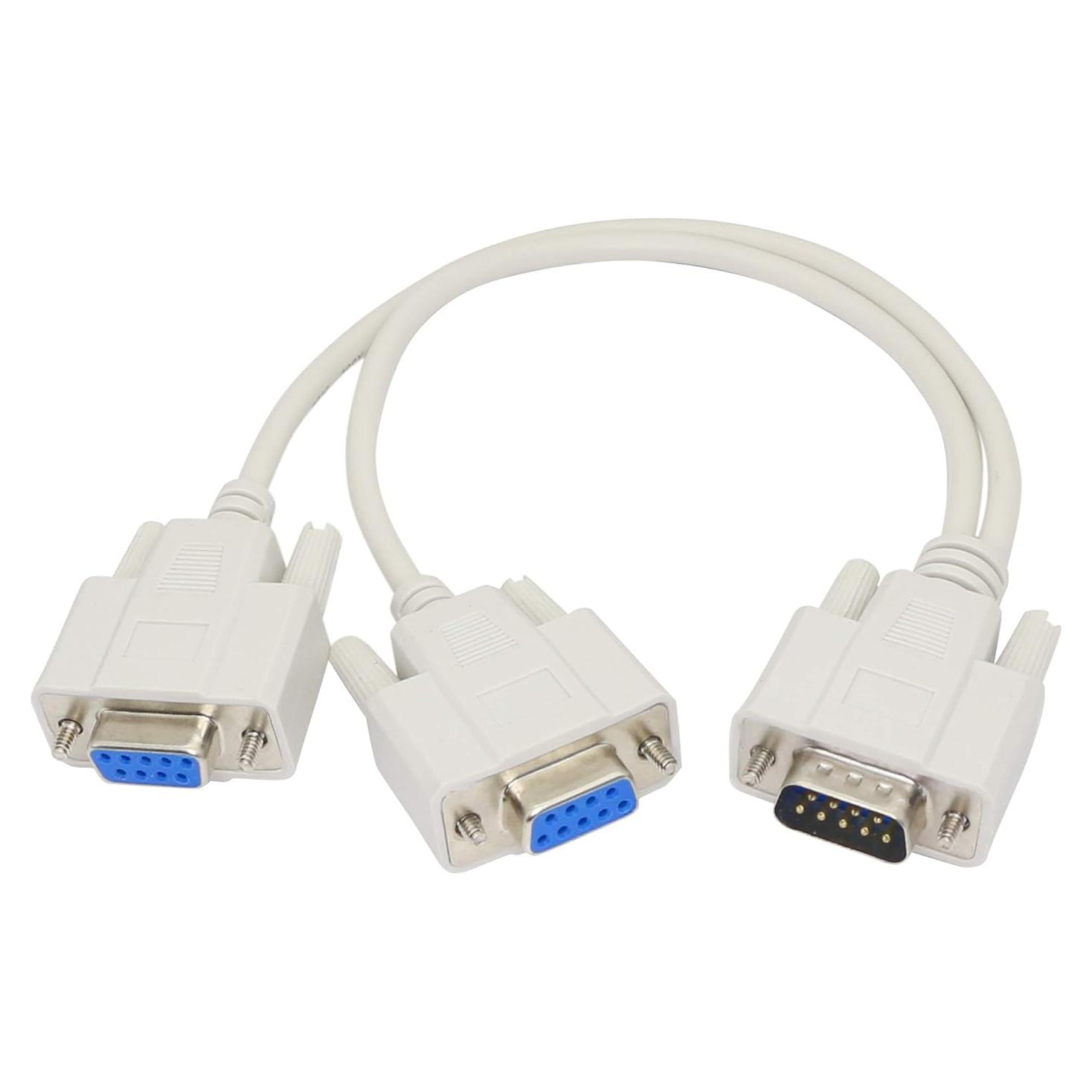 Cable Divisor DB9 30cm YOUCHENG 1 Macho a 2 Hembras RS232