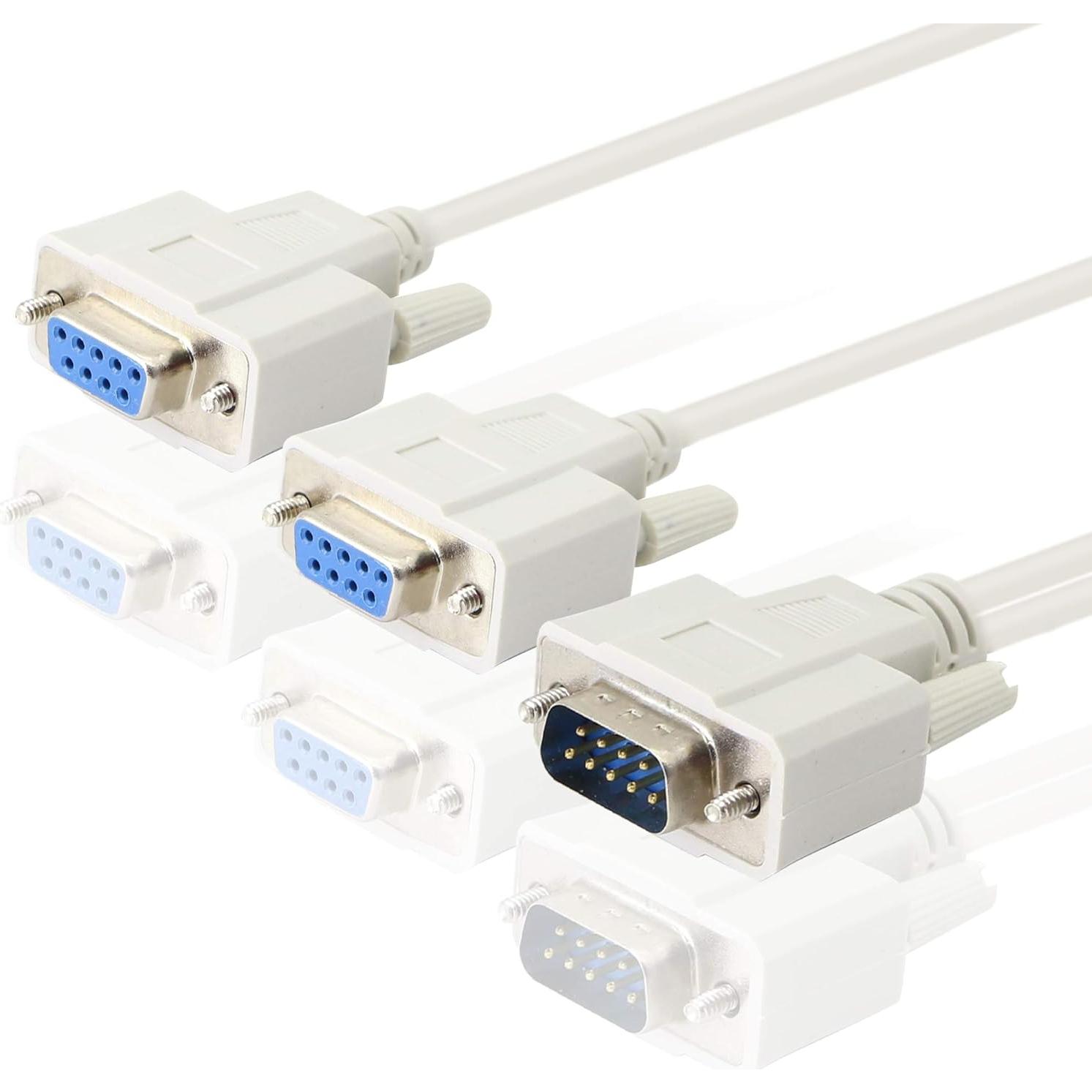 Cable Divisor DB9 30cm YOUCHENG 1 Macho a 2 Hembras RS232