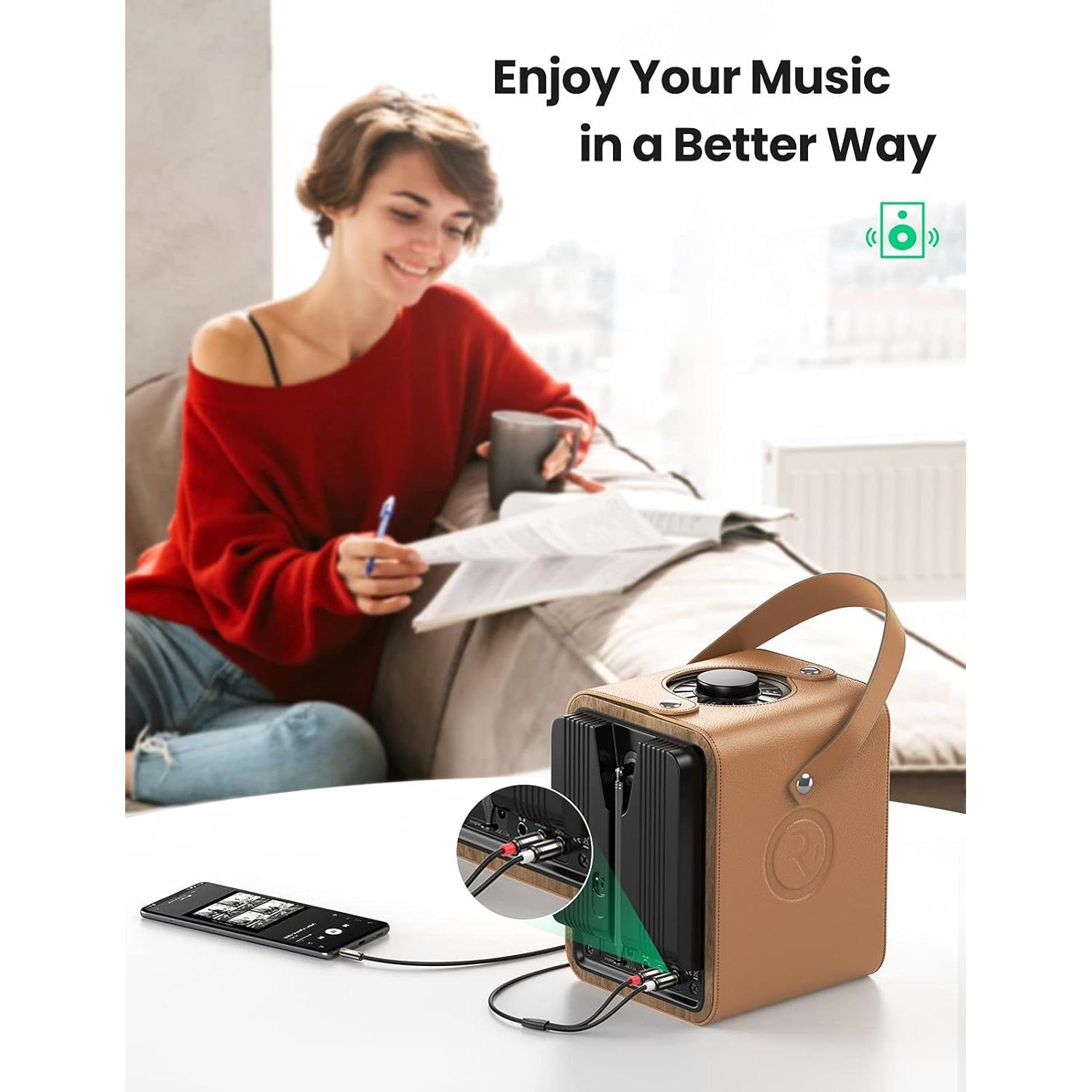 UGREEN Cable de Audio 3.5mm a 2RCA 2 Metros HiFi