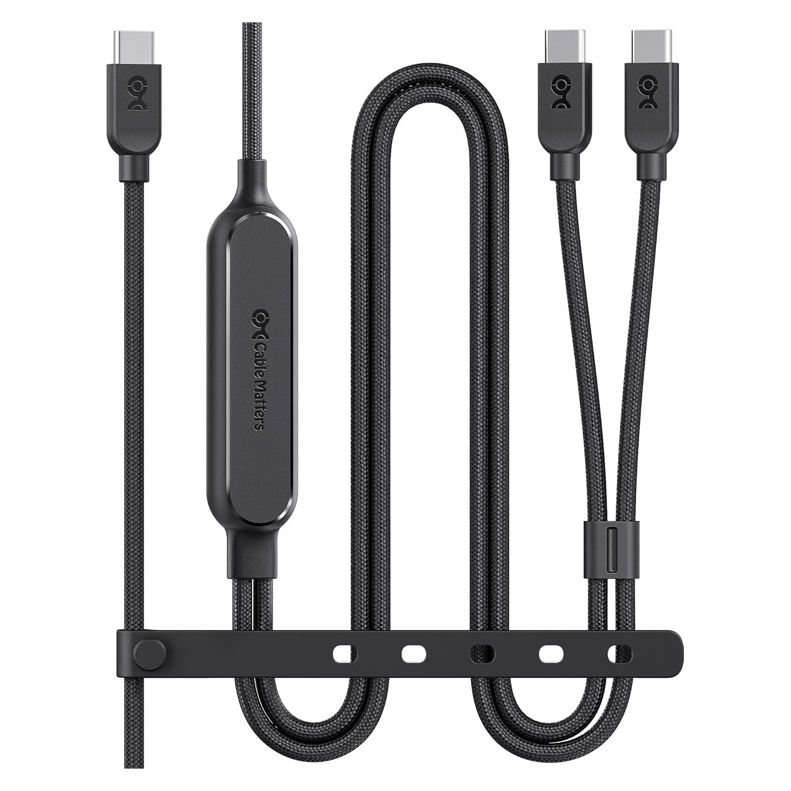 Cable USB C trenzado 1.83m Cable Matters 140W carga y datos